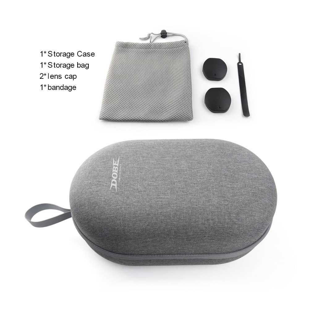 PS VR2 Hard Travel Case - Protective Storage Box for VR Headset & Controllers | Durable Portable Carrying Bag for Gaming Accessories | Perfect for Travel, Home Use & VR Gaming Sessions