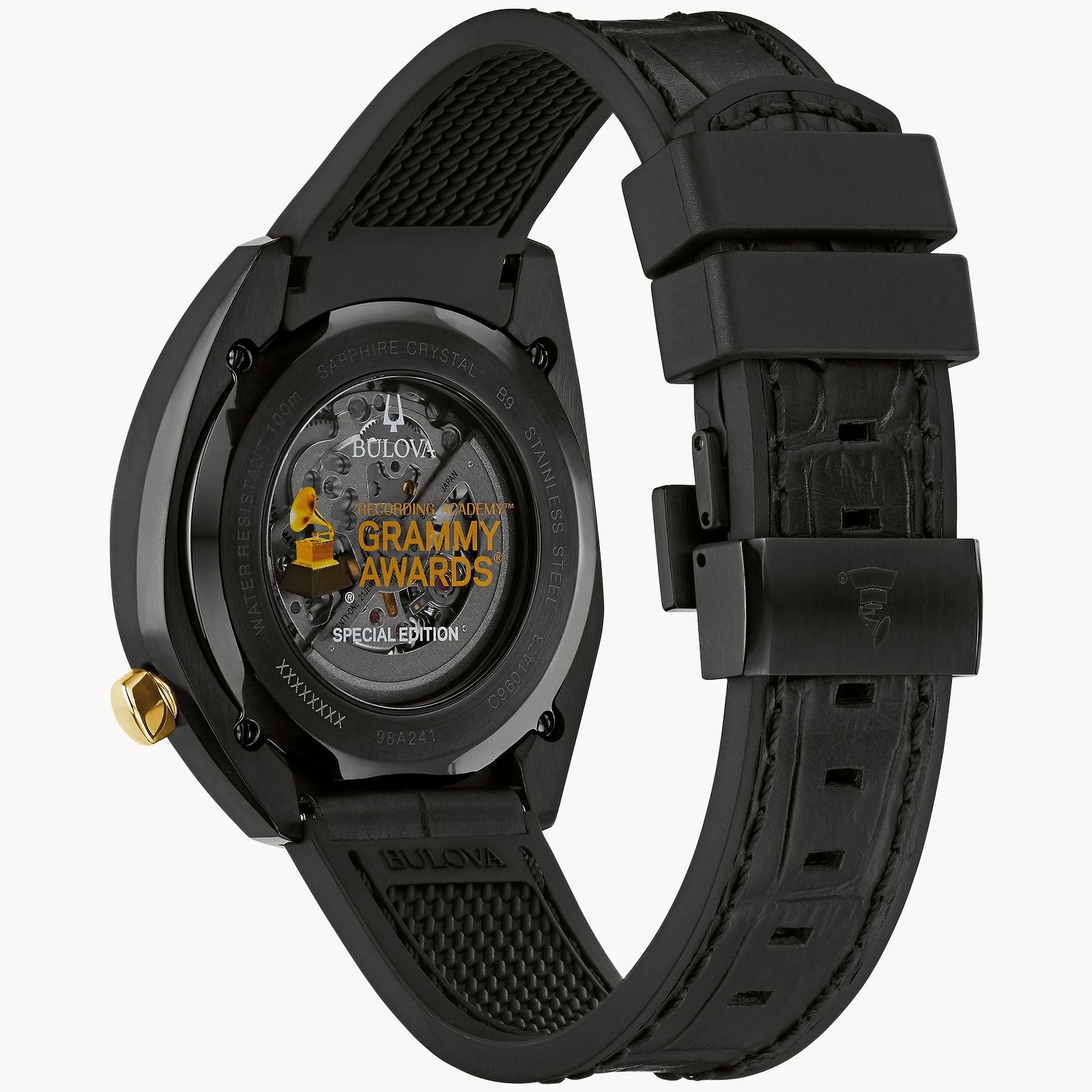 Bulova 98A241 Special Edition Grammy Awards Precisionist Collection Men's Watch - Luxury Chronograph for Formal Events & Gifting