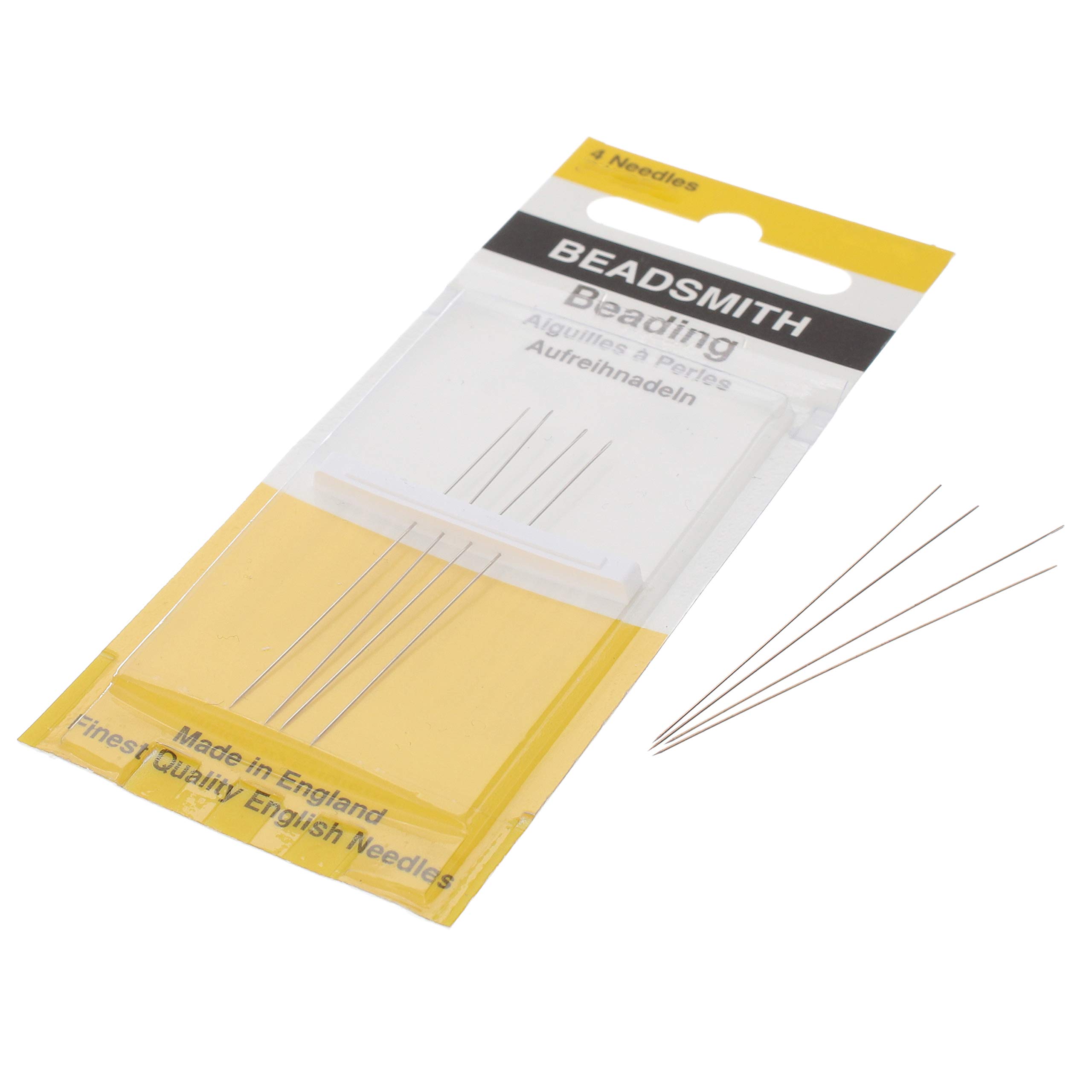 Beadsmith #15 Beading Needles - Fine Jewelry Making & Crafting Supplies for DIY Bracelets, Necklaces, and Earrings