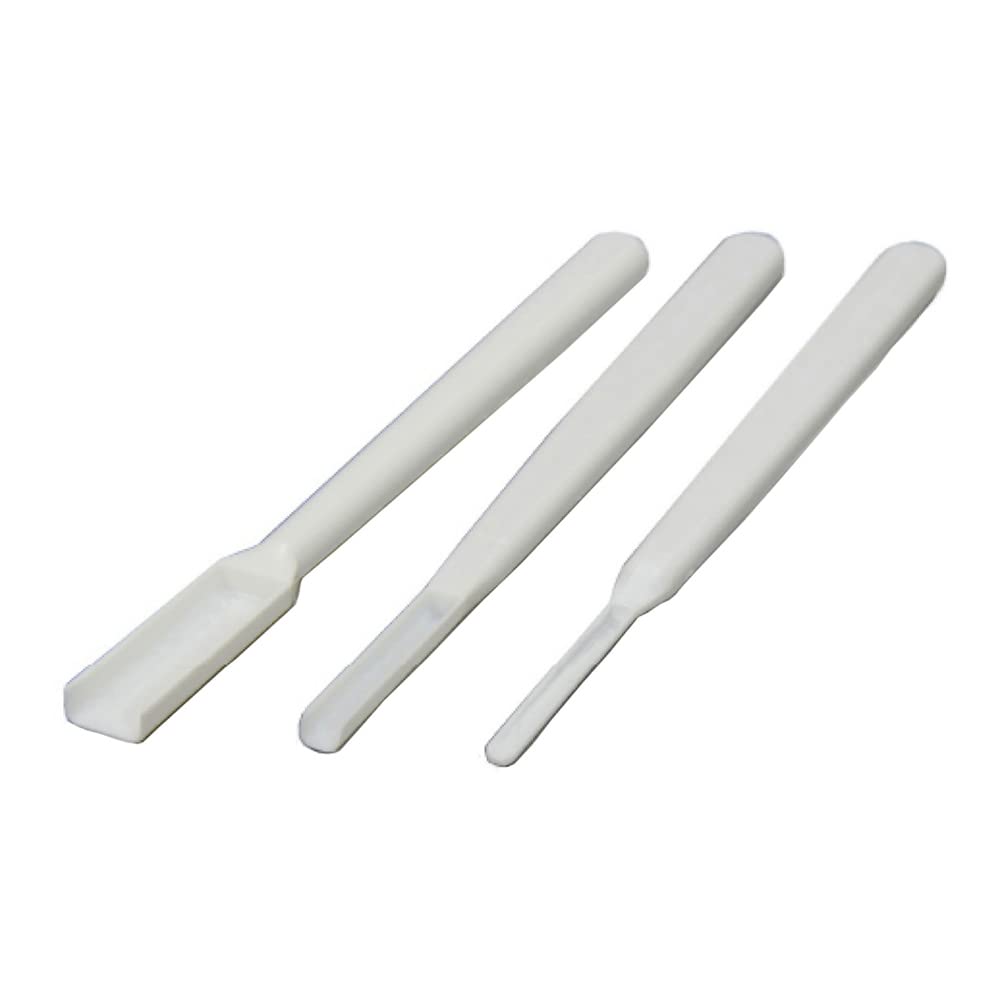 SteriWare 8015H-170S Sterile Disposable HDPE Micro-Spatula - 2ml Capacity, 170mm Length, White (Pack of 100) - Ideal for Lab Sampling, Medical Applications & Precise Material Handling