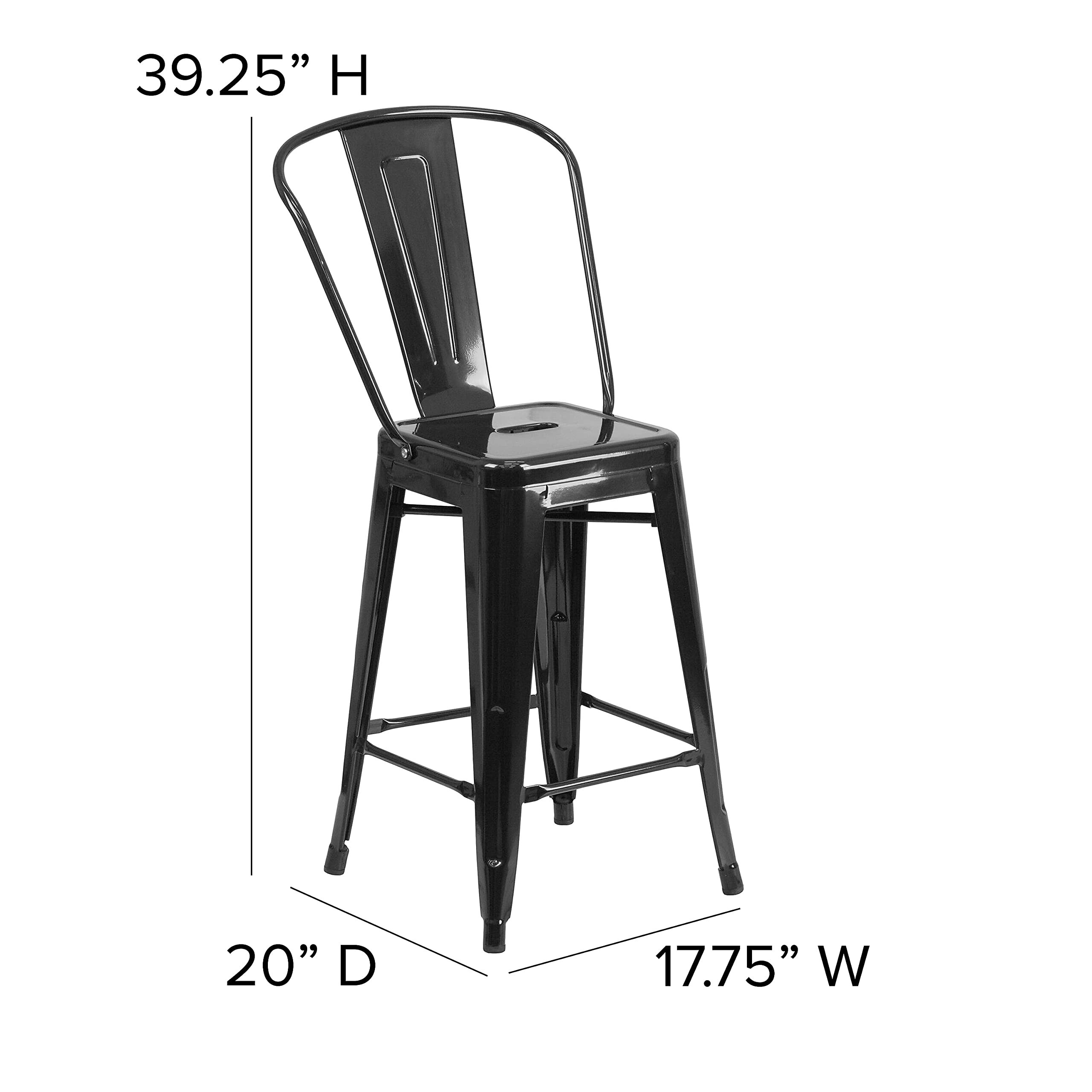 Flash Furniture Lily 4-Pack 24
