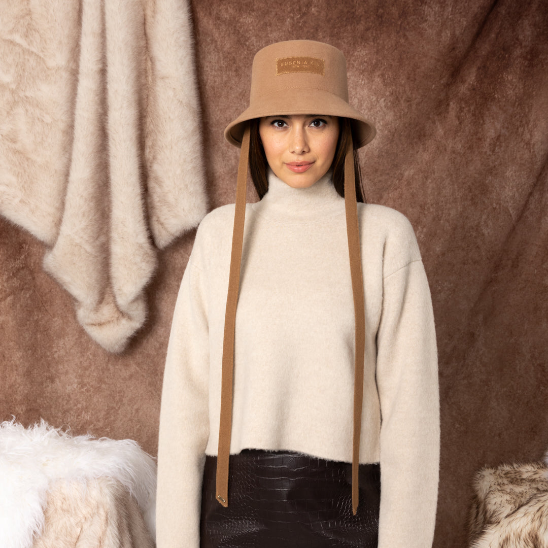 Jonah Wool Felt Bucket Hat for Women & Men - Soft & Stylish Outdoor Sun Hat for Hiking, Beach, and Summer Fashion
