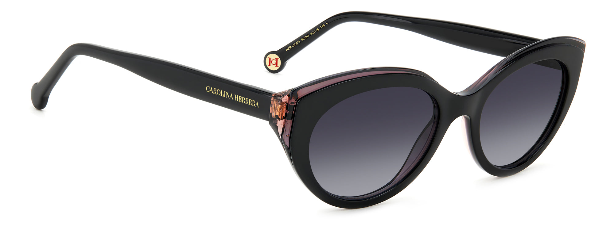 Carolina Herrera HER 0250/S Women's Designer Sunglasses - UV Protection Luxury Fashion Shades for Beach, Driving & Outdoor Activities