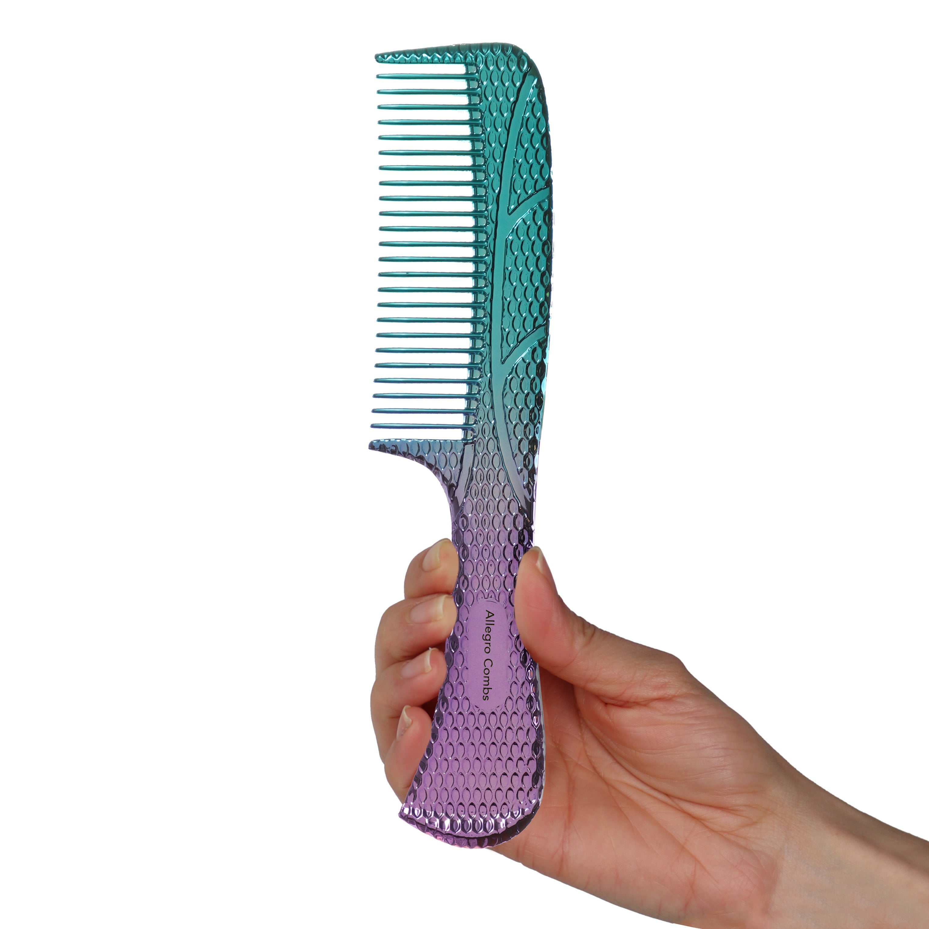 Allegro Comb 1004 Wide Tooth Detangling Hair Comb for Women - Gentle Styling Tool for Curly, Thick & Wet Hair - Perfect for Salon, Travel & Home Use