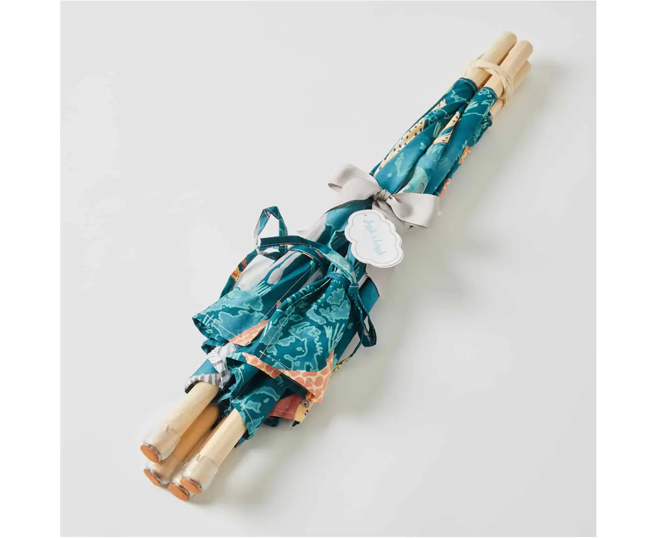 Jiggle & Giggle Jungle Explorer Mini Toy Teepee Tent for Kids - Indoor Outdoor Playhouse, Camping Pretend Play, Reading Nook & Imaginative Play Space
