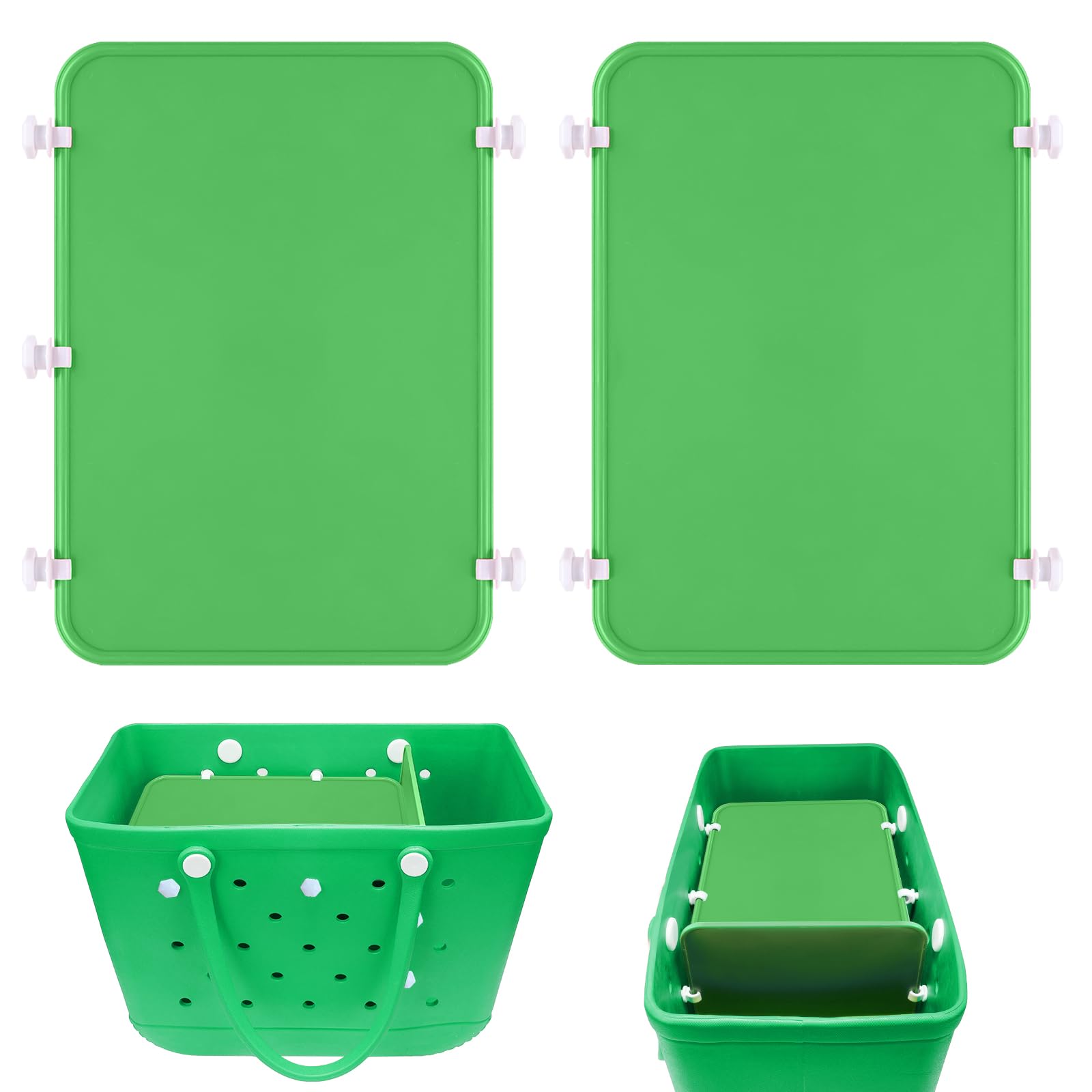 Bogg Bags Divider Tray - 2 Pack Large Organizer Inserts for Beach Tote | Waterproof Storage Compartments | Perfect for Pool, Beach Trips & Travel Accessories Organization