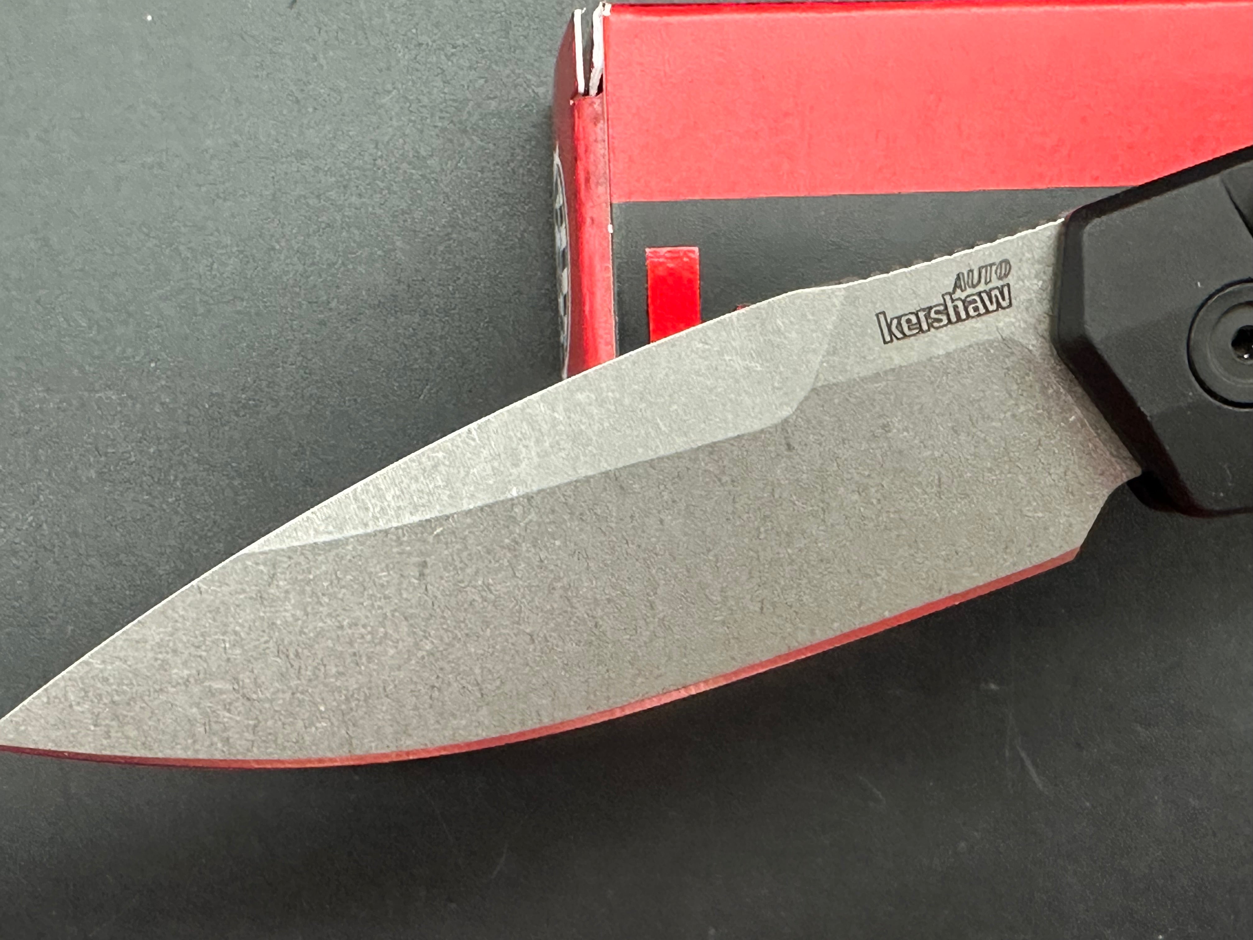 Kershaw LAUNCH IRIDIUM Automatic Knife - Premium EDC Pocket Knife for Outdoor, Camping & Everyday Carry (EDC) - Razor Sharp Blade & Durable Aluminum Handle