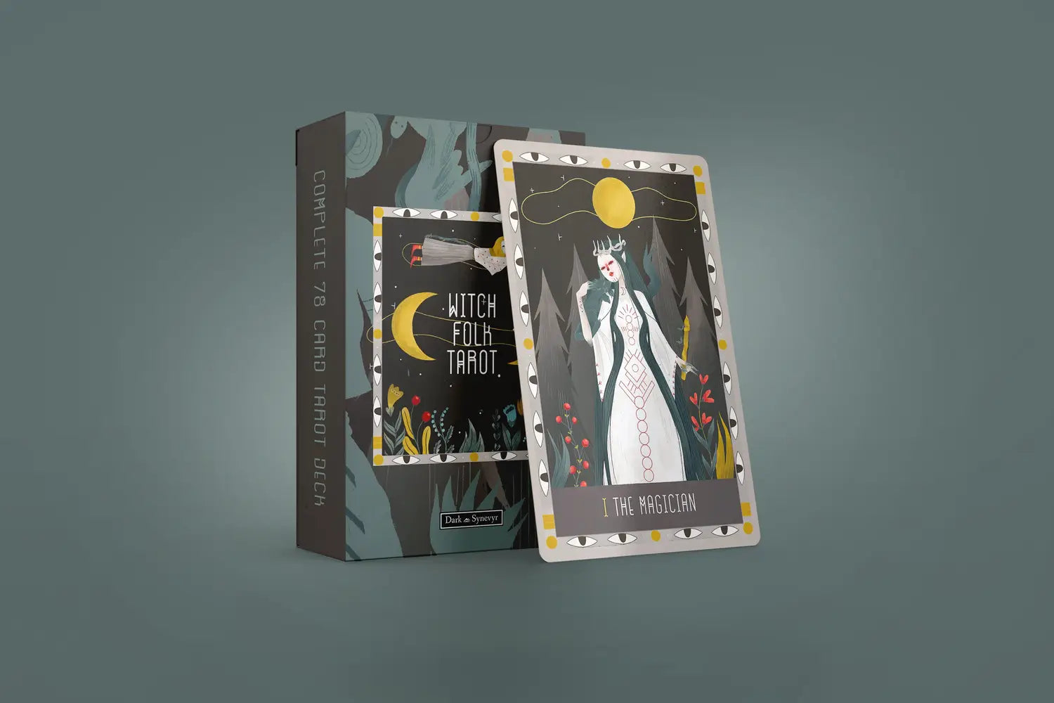 Witch Folk Tarot Cards - 78-Card Mystical Deck for Divination & Fortune Telling | Perfect for Wiccan Rituals, Spiritual Guidance & Tarot Reading Practice