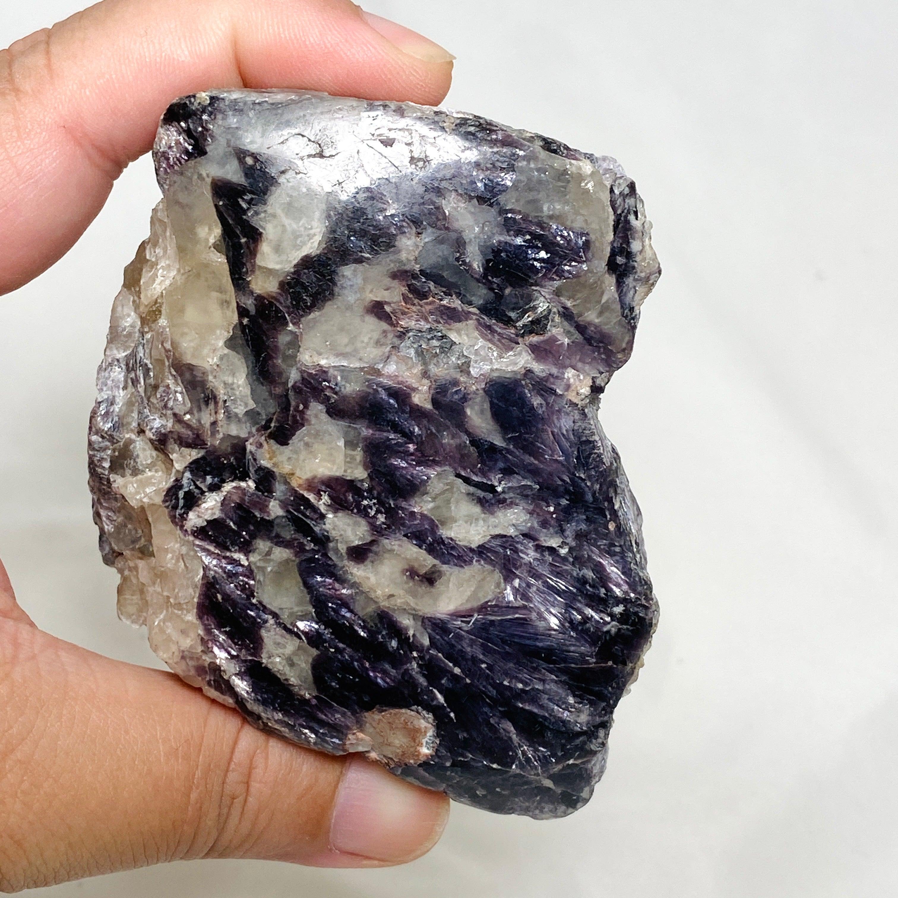 Silver Leaf Lepidolite CR3649 - Natural Healing Crystal for Stress Relief, Anxiety & Emotional Balance | Perfect for Meditation, Home Decor & Spiritual Healing