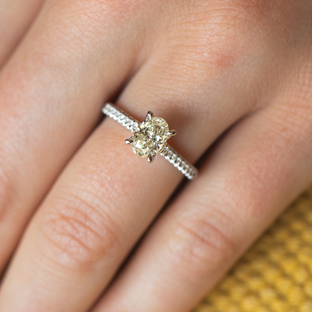 1.10 Carat 18K Gold Diamond Solitaire Ring with 1.00 Carat Certified Diamond - Perfect for Engagement, Wedding & Anniversary Gifts