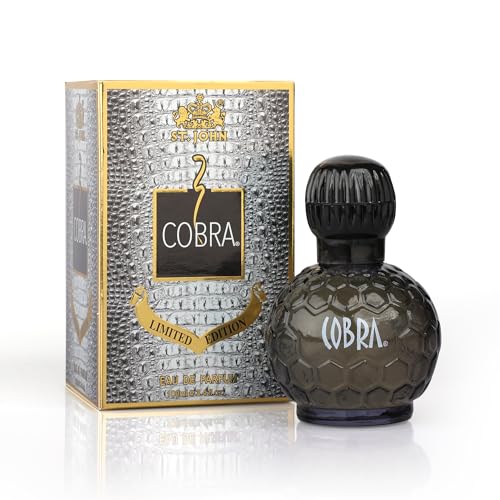 ST.JOHN COBRA Eau De Parfum for Men - Long Lasting Fresh & Soothing Cologne - 100ml Bottle | Irresistible Masculine Fragrance for Date Night, Office & Special Occasions