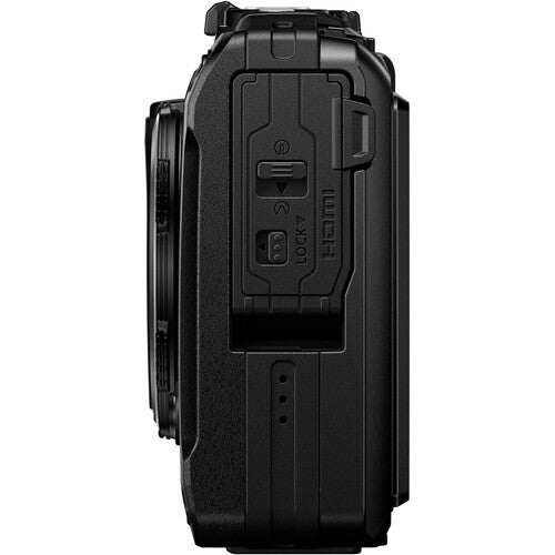 OM SYSTEM Tough TG-7 Waterproof Digital Camera (Black) - 50MP, 4K Video, Macro Mode - Perfect for Underwater Photography, Hiking & Outdoor Adventures