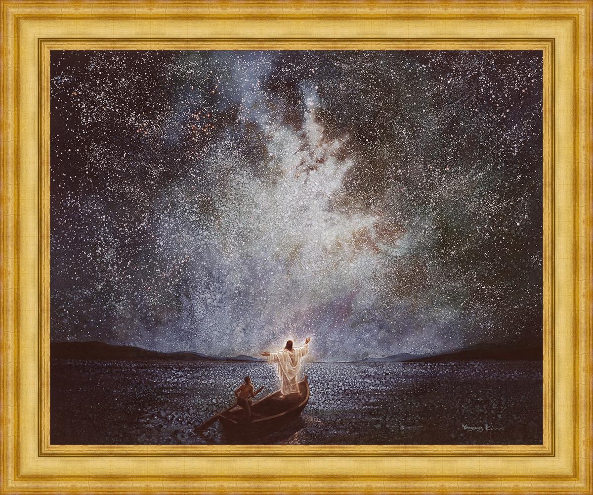 Calm and Stars Large Wall Art - Modern Abstract Canvas Painting for Living Room, Bedroom & Office Decor | Perfect for Home, Apartment & Workspace Aesthetic