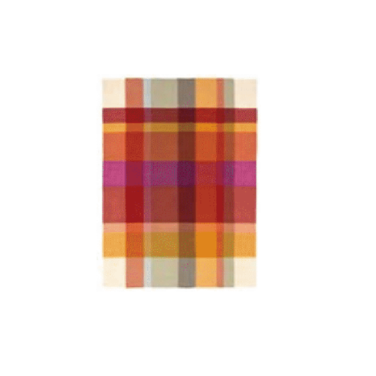 Premium Tartan Pattern 100% Pure Virgin Wool Siena Throw Blanket - 85