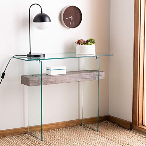 Glass / Grey Oak