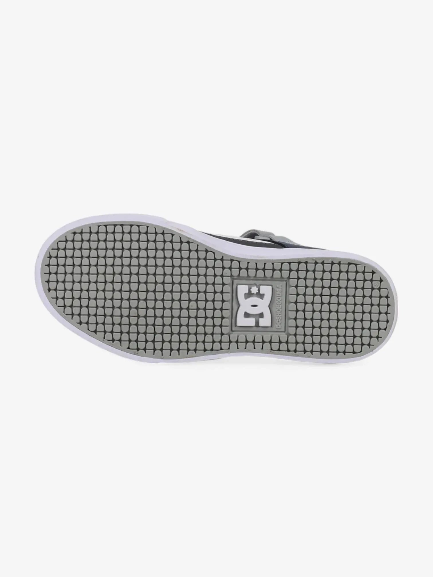 DC Pure Hi Top EV Skate Shoes for Boys - White, Gray & Blue - High Top Sneakers for Skateboarding, School & Casual Wear