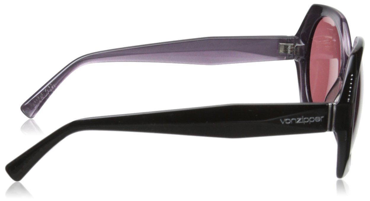 VonZipper Women's Buelah Round Sunglasses - UV Protection, Polarized, Retro Style for Outdoor Activities, Beach, Driving & Fashion