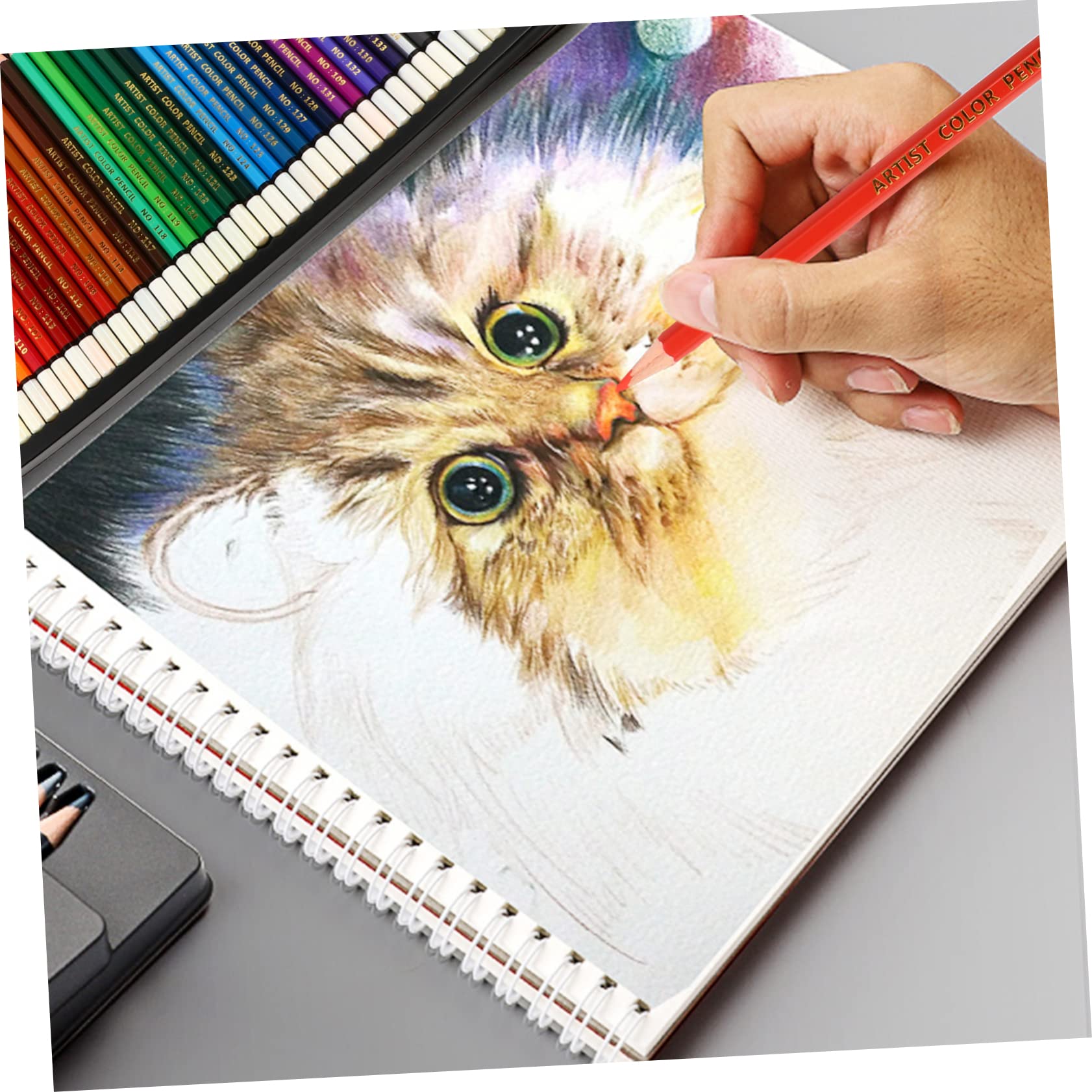 HOODANCOS 2 Sets of 120 Colored Pencils - Vibrant Art Supplies for Drawing, Sketching & Coloring | Perfect for Artists, Students & DIY Craft Projects