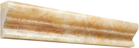 Premium Honey Onyx Stone Crown Molding - Hand-Polished Finish for Luxury Home & Office Decor - Perfect for Living Rooms, Bedrooms & Commercial Spaces