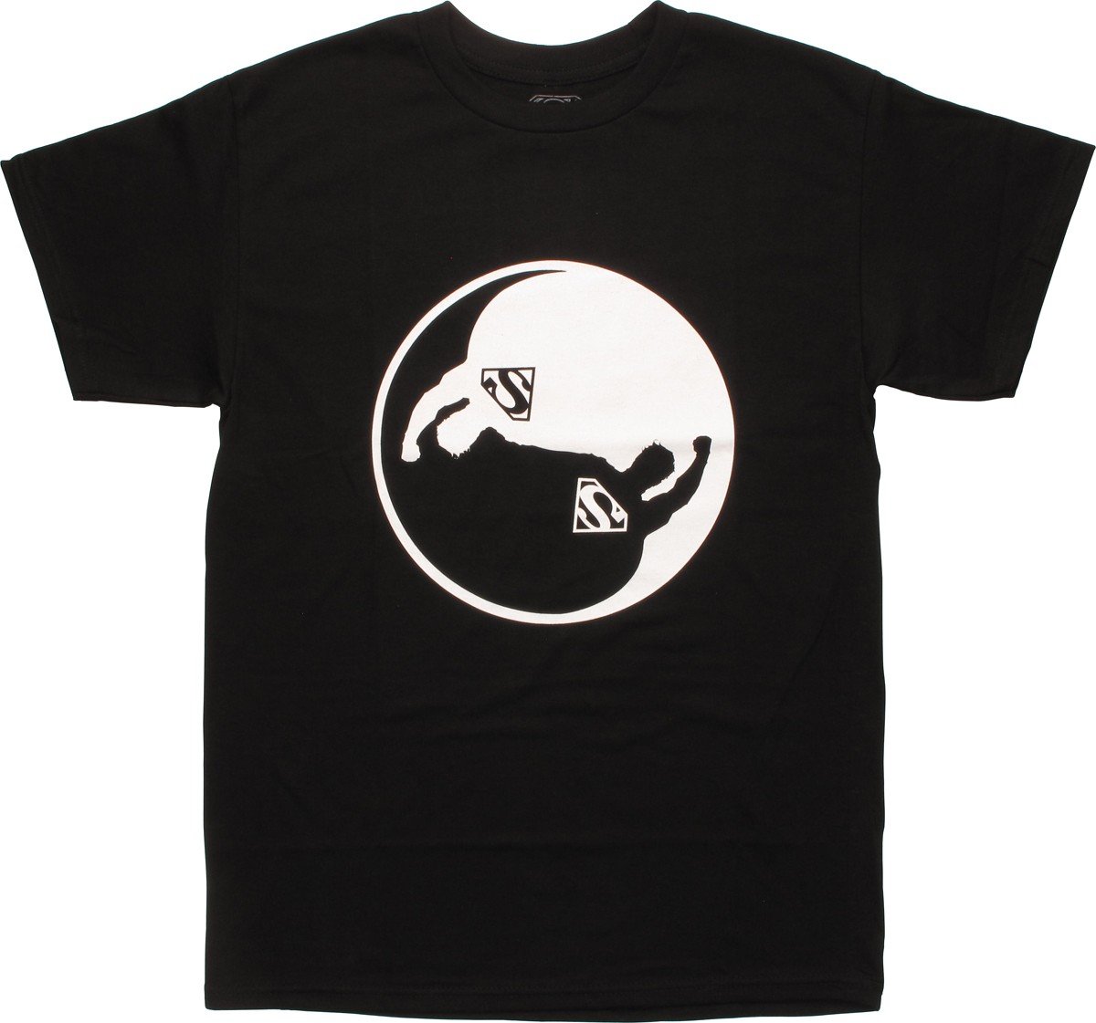 Superman Yin Yang Fists Graphic T-Shirt for Men - Cool Kung Fu & Superhero Design - Perfect for Casual Wear, Cosplay, and Comic Con Events