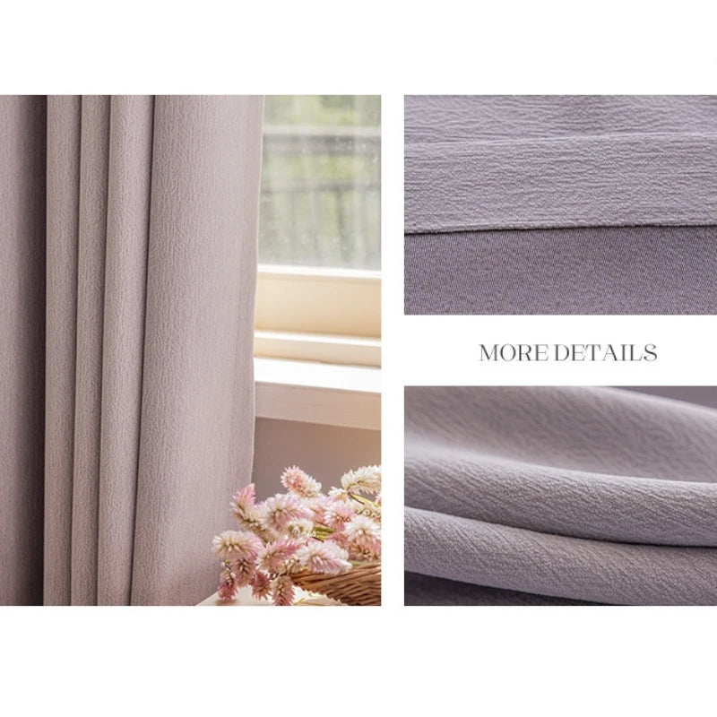 Ellie Anti-Bacterial Chenille Curtain Swatch - Soft Textured Fabric for Living Room, Bedroom & Nursery Decor - Premium Home Window Treatment