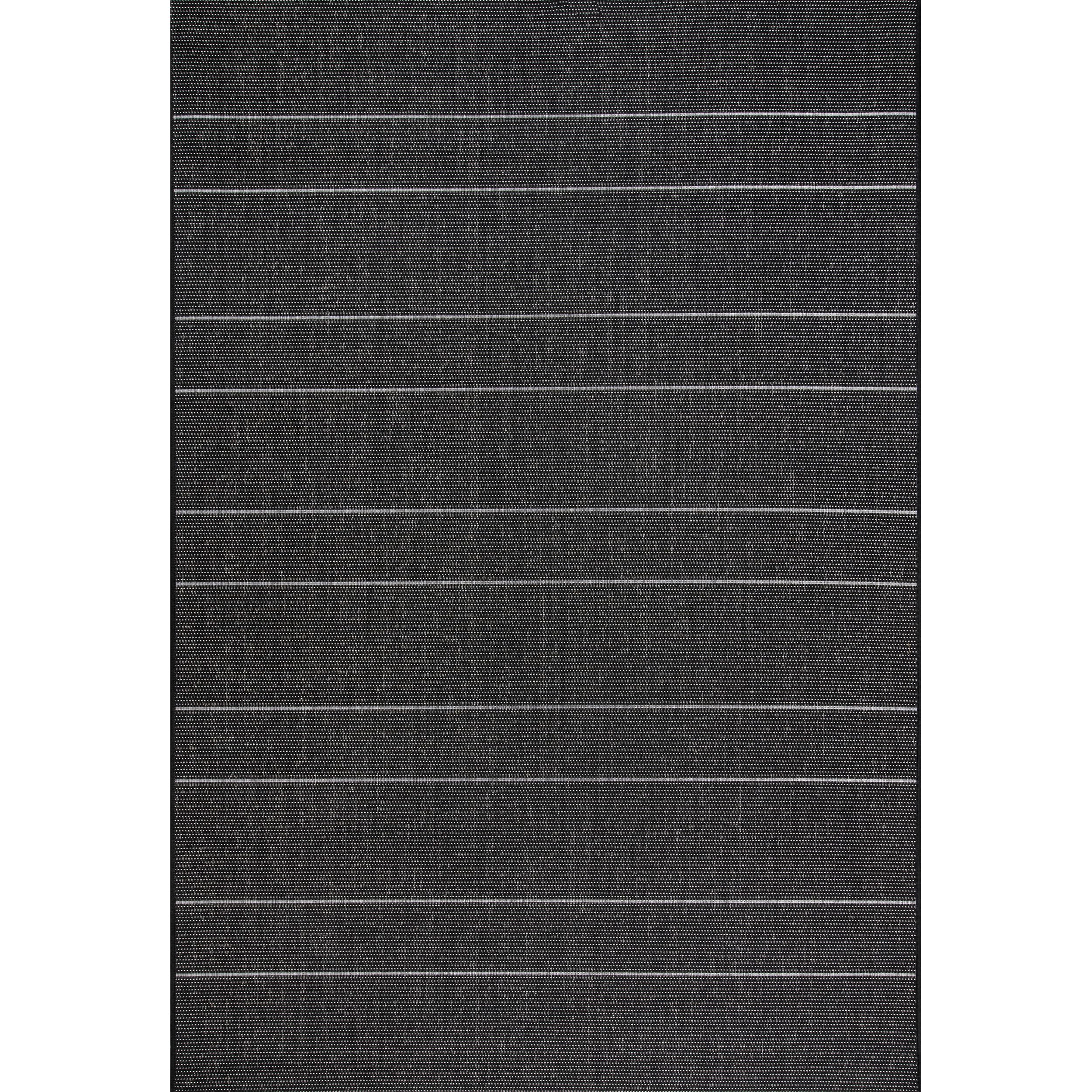 nuLOOM 8' x 11' Outdoor Performance Area Rug - OEKO-TEX Certified, Weather Resistant & High Traffic Rug for Patio, Balcony, Deck & Garden - Durable Alaina Black Design for Outdoor Entertaining & Relaxation