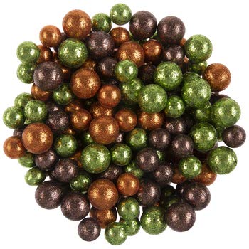 Autumn Glitter Balls Vase Filler - 53g Decorative Gems for Fall Centerpieces, Wedding Decor & Home Accents