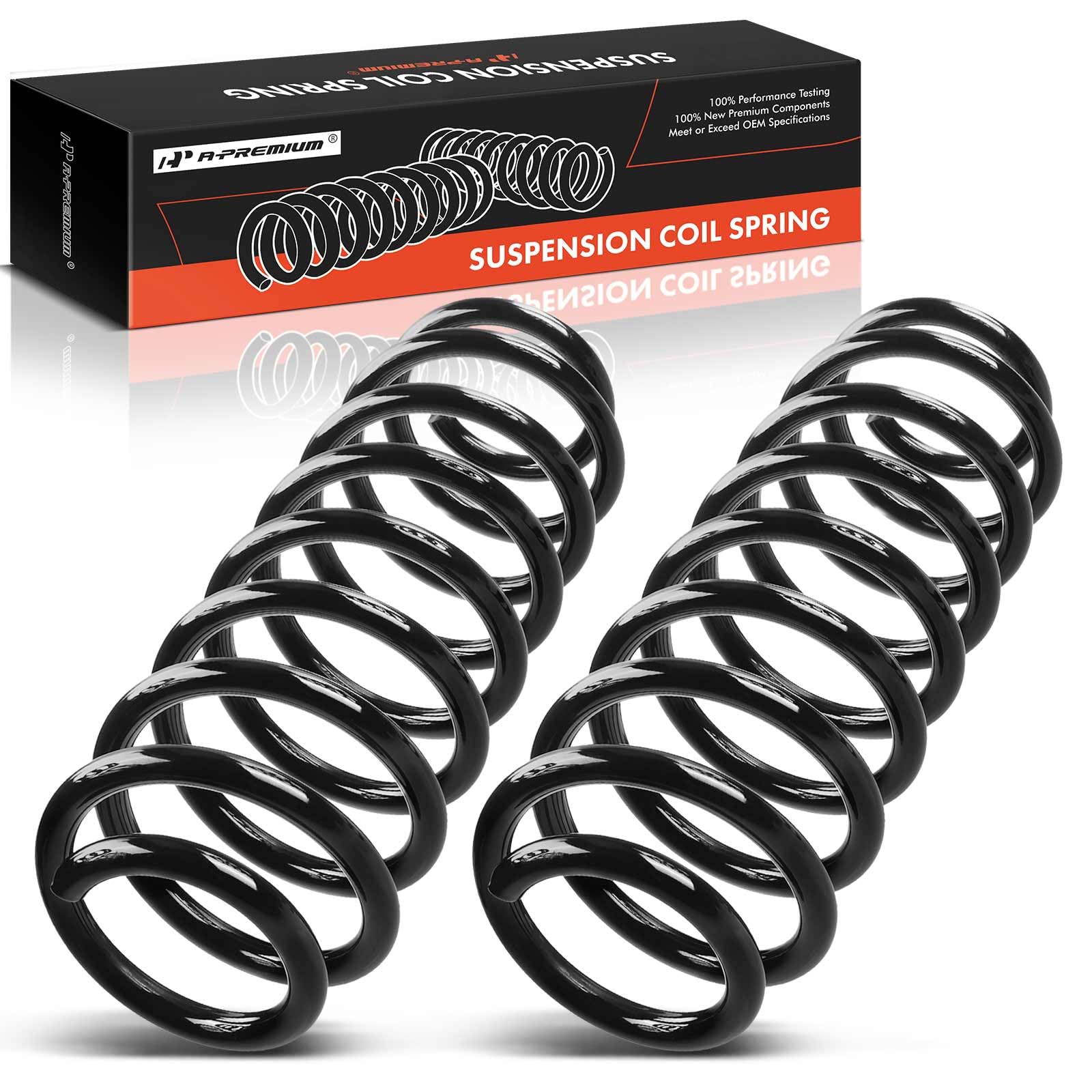 Premium 2Pcs Rear Suspension Coil Spring Set for Chrysler PT Cruiser 2001-2010 2.4L - Driver & Passenger Side Replacement (Fits Part# 04656545AB, 05272452AB) - Durable Auto Suspension Parts for Smooth Ride & Enhanced Vehicle Stability