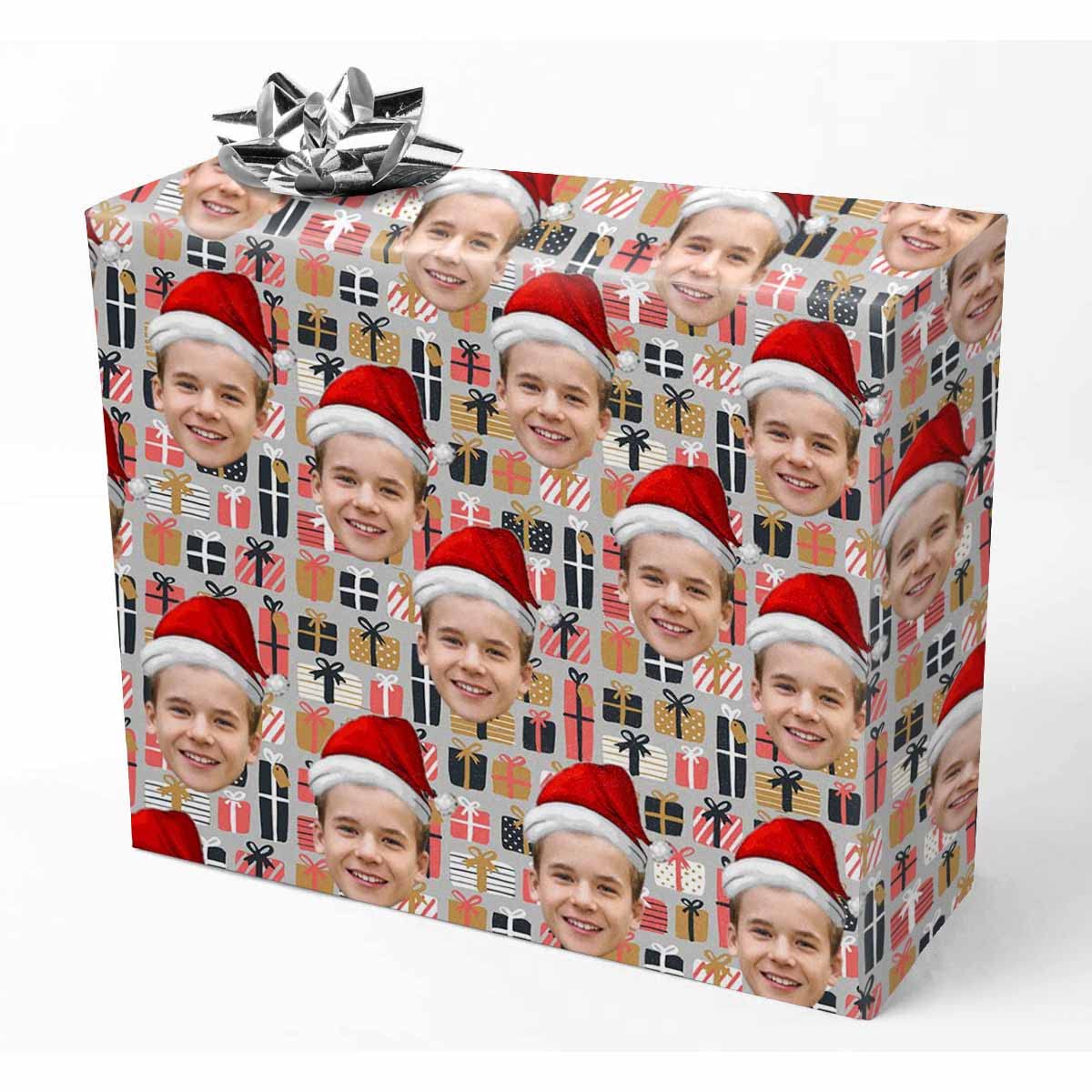 Custom Photo Gift Wrapping Paper - Personalized Wrap for Dad, Mom, Birthday, Christmas | 1 Roll | Unique Present Wrapping for Special Occasions