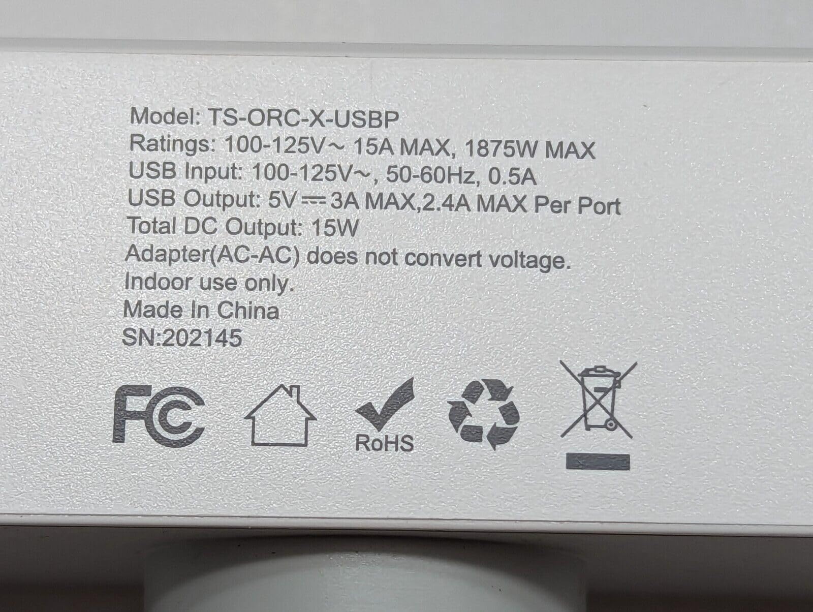 3-in-1 Wall Outlet Splitter with 2 AC Outlets & 3 USB Ports | Multi Plug Adapter for Cruise Ships, Travel, Home & Office | Space-Saving Power Strip for Dorm Essentials (White, 2-Pack) | Perfect for Charging Phones, Laptops & Small Appliances Simultaneously