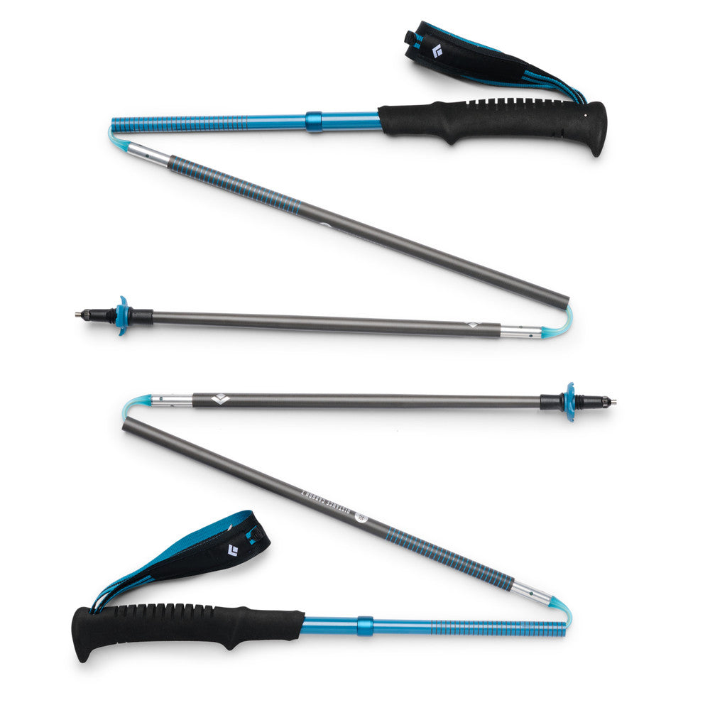 Black Diamond Distance Carbon Z Trekking Poles - Lightweight Carbon Fiber Hiking & Backpacking Poles for Trail Running, Mountaineering & Outdoor Adventures