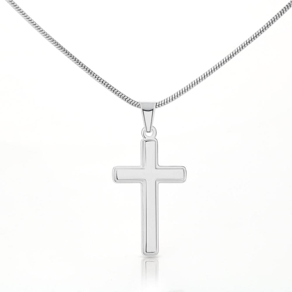 Father of The Bride Cross Necklace - Elegant Wedding Gift for Dad, Thank You Present from Bride - Perfect for Wedding Day, Father's Day & Special Occasions