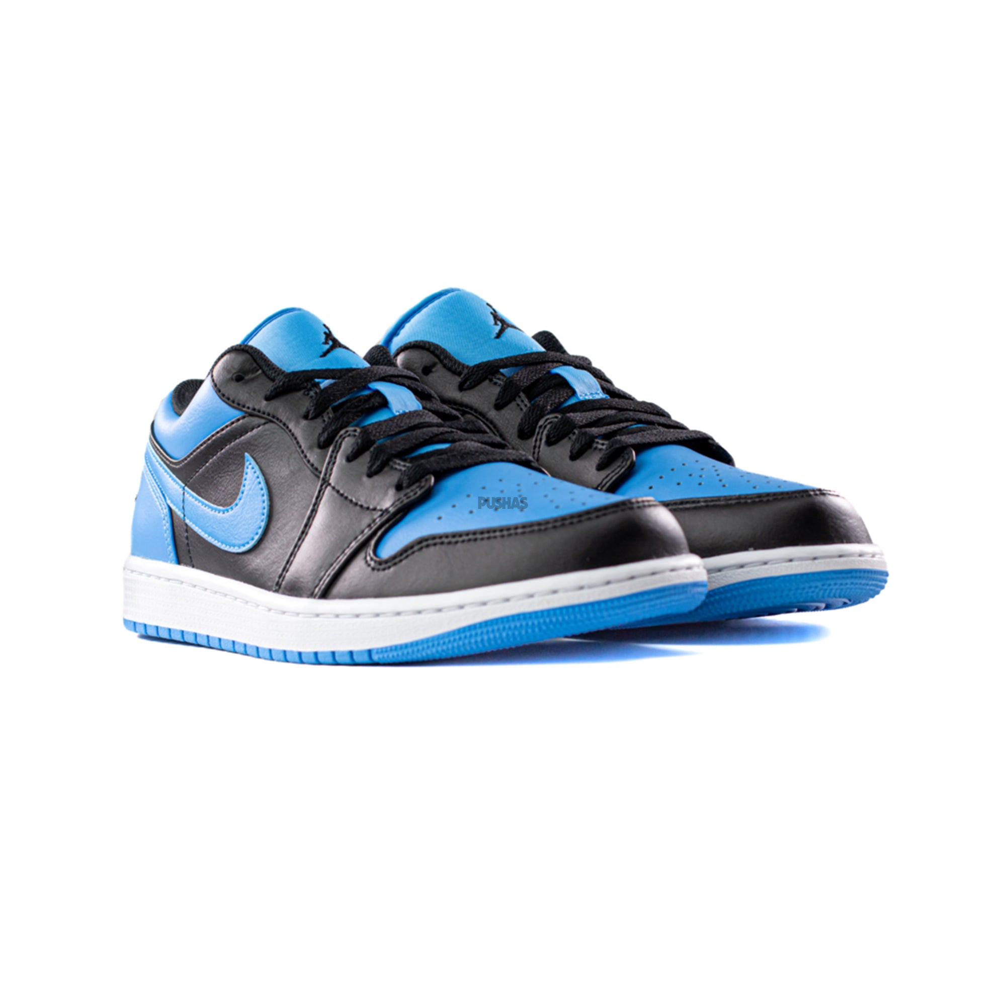 Air Jordan 1 Low 'Black University Blue' Sneakers (2023) - Men's Basketball Shoes for Casual Wear & Street Style