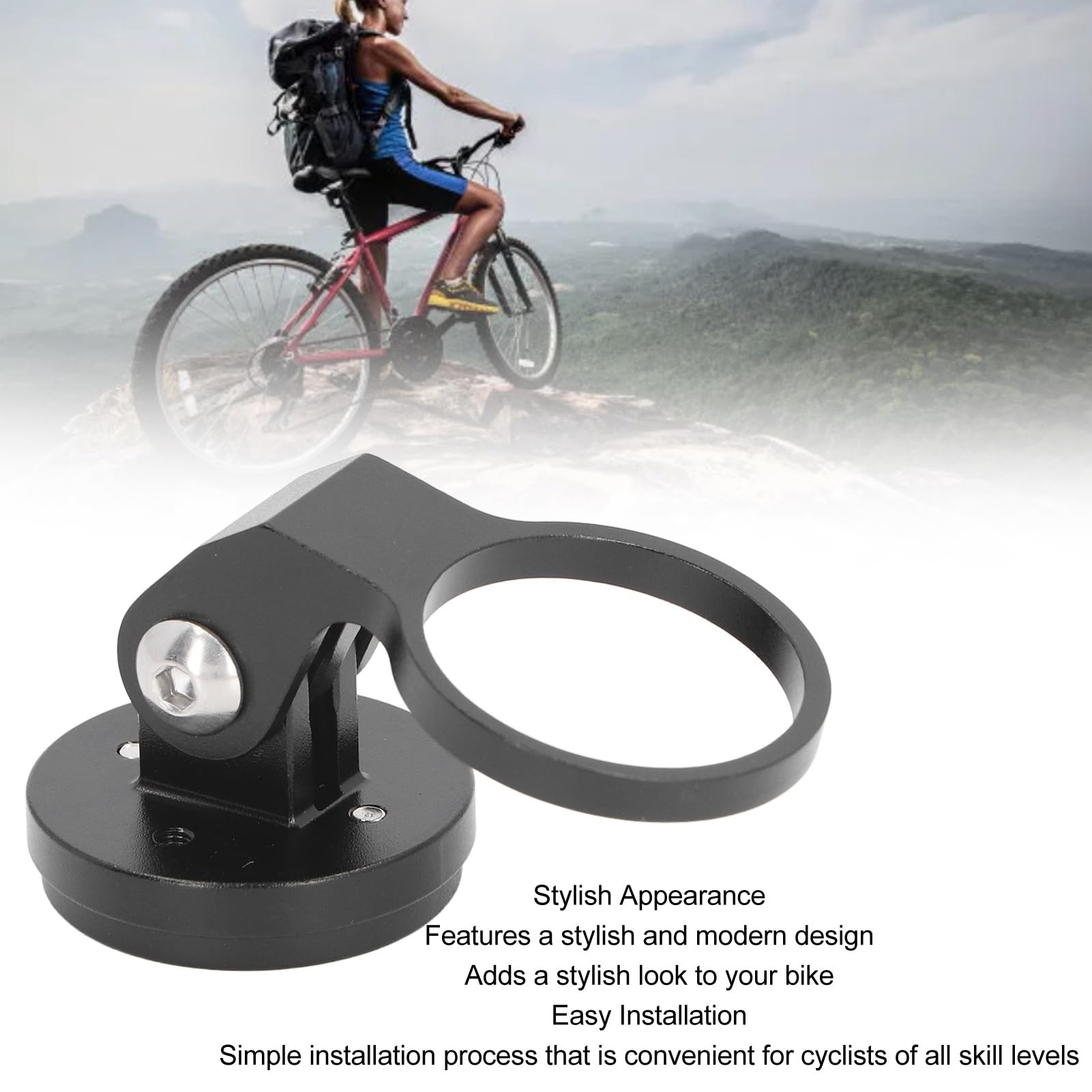 Professional Lightweight Aluminum Alloy Road Bike Computer Mount - Easy Installation Odometer Bracket for Cycling Enthusiasts | Perfect for Road Bikes, Training & Outdoor Adventures