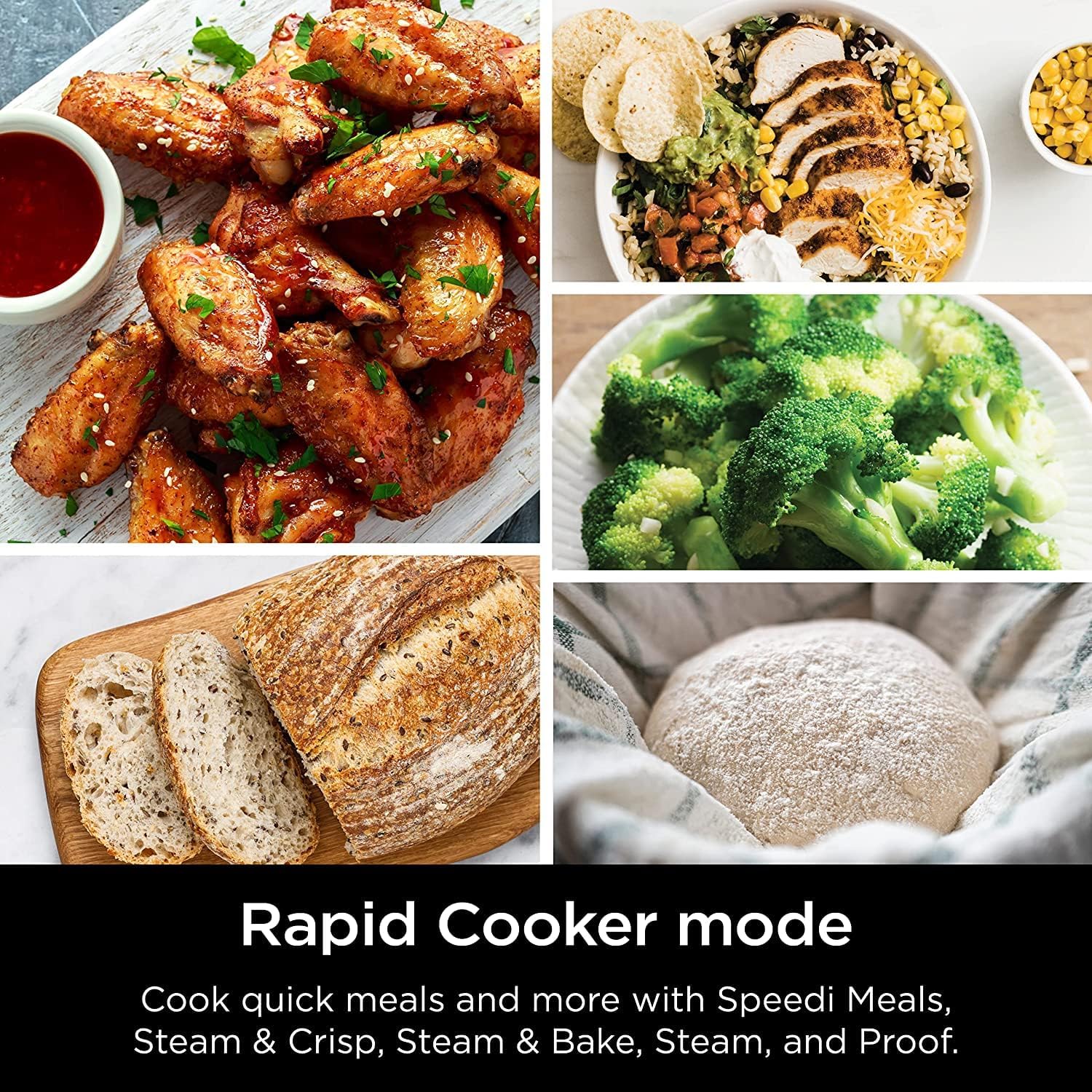 Ninja Speedi Rapid Cooker & Air Fryer 6QT - 12-in-1 Multi-Function Appliance for Steaming, Baking, Roasting, Searing, Sautéing, Slow Cooking & Sous Vide - Fast 15-Minute Meals in One Pot - Perfect for Busy Families & Meal Prep - Off White