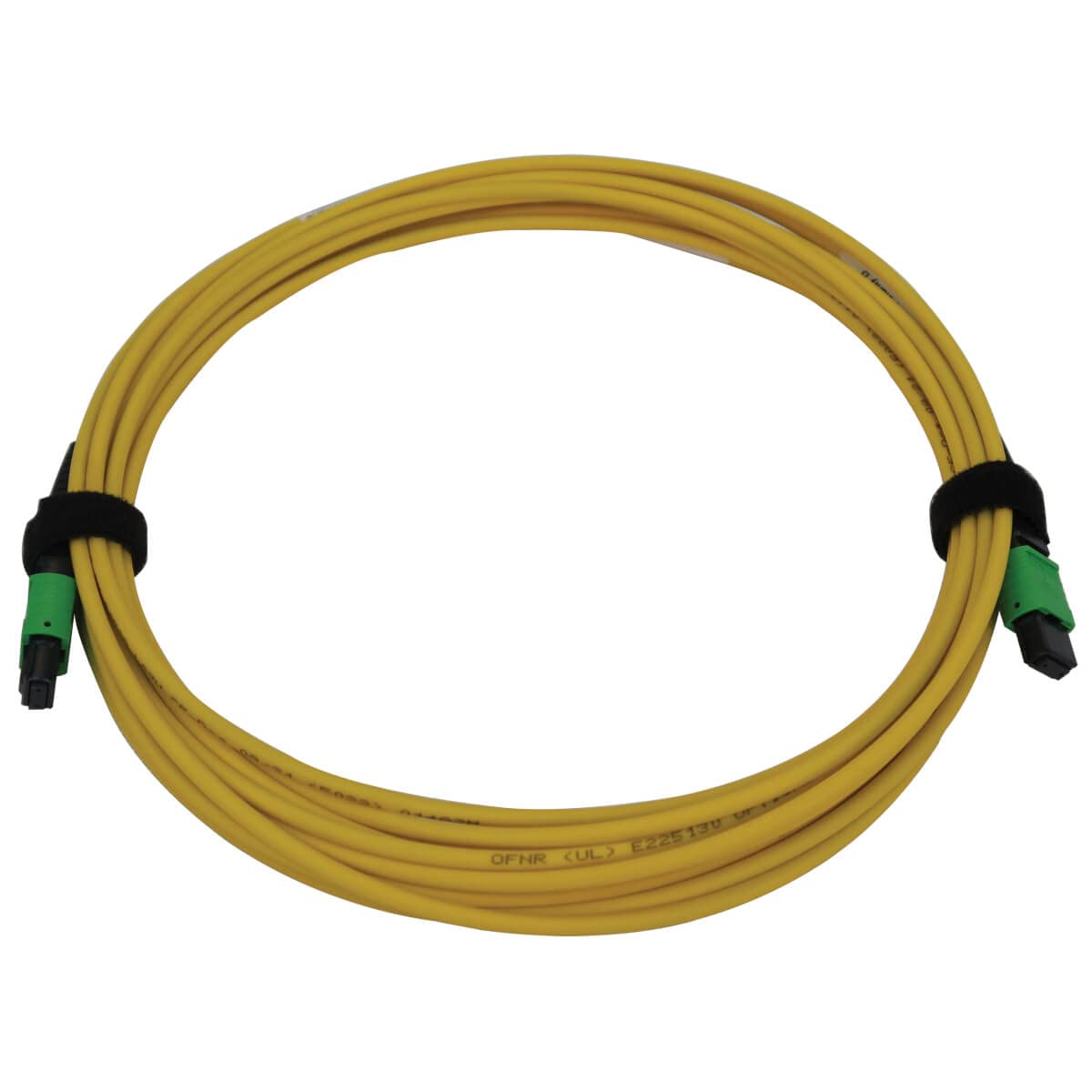 Tripp Lite OS2 Single Mode Fiber Patch Cable - 9/125μm MPO to MPO (F/F APC) - 12 Fiber Yellow LSZH Jacket - 5m/16.4ft - High Speed Data Transmission for Data Centers, Telecom Networks & Enterprise Cabling - Lifetime Warranty (N390B-05M-12-AP)
