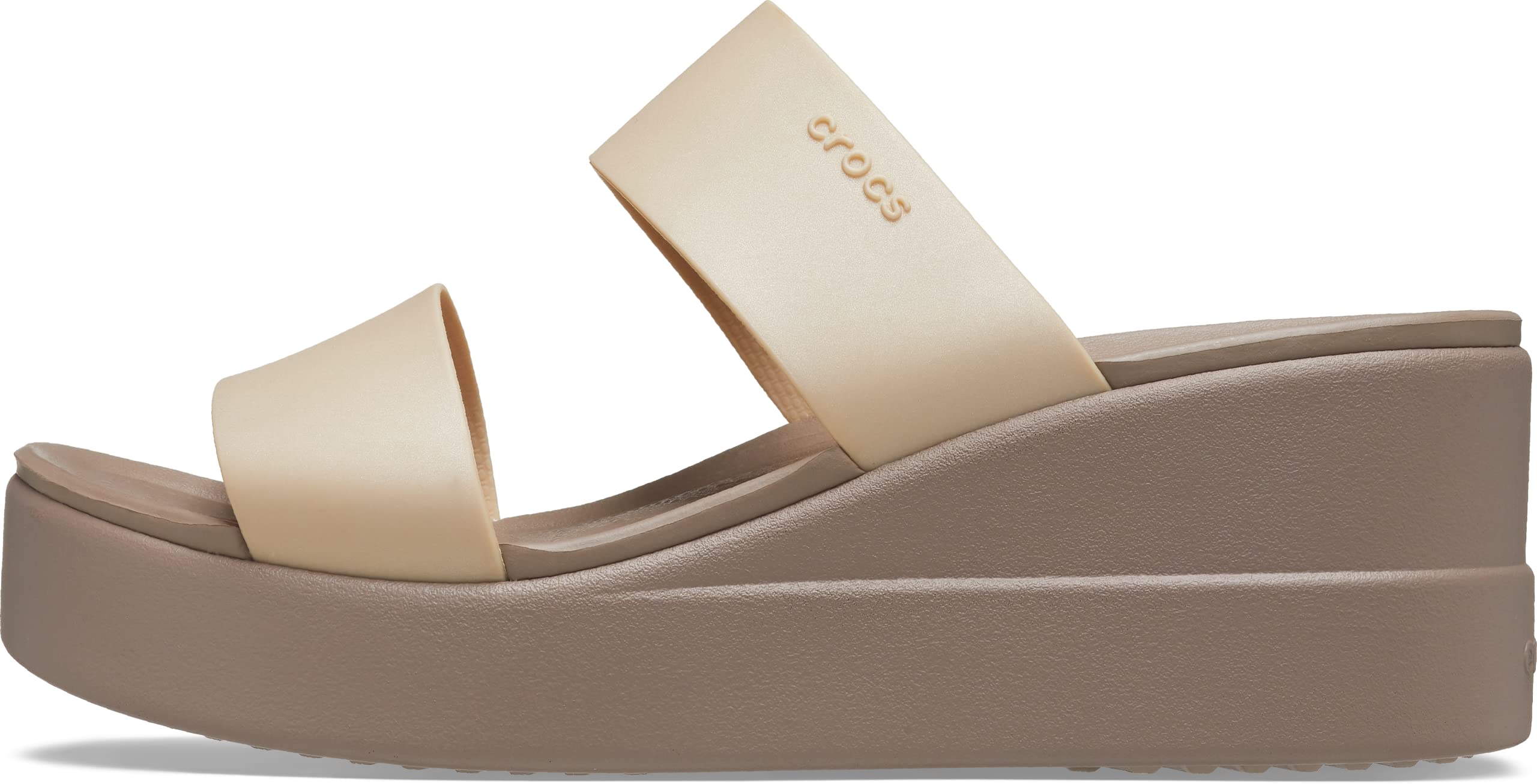 Crocs Women’s Brooklyn Mid Wedge Sandals - Comfortable Slip-On Platform Shoes for Women | Perfect for Summer, Beach, and Casual Outings