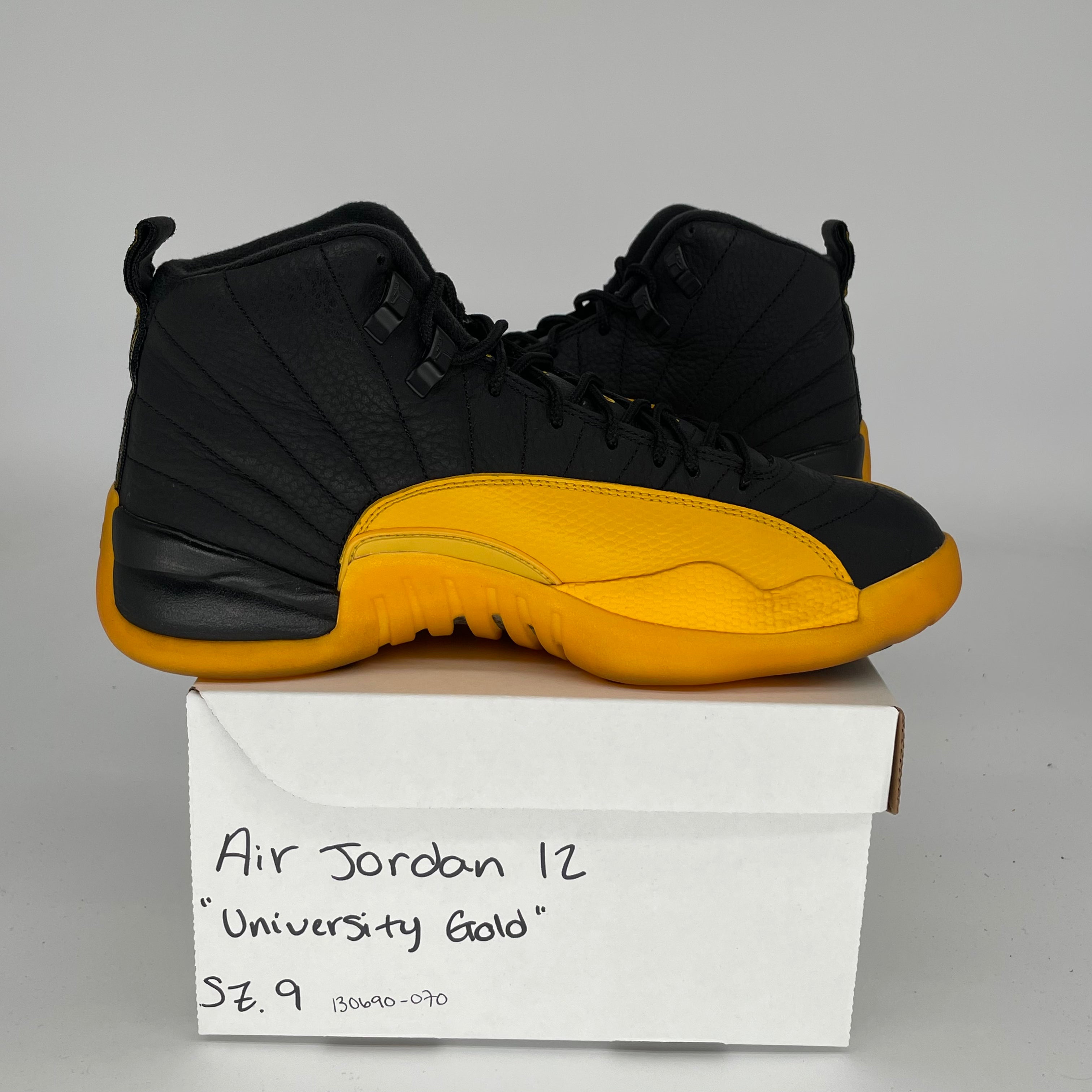 AIR JORDAN 12 UNIVERSITY GOLD MEN'S BASKETBALL SHOES SIZE 9 - 130690-070 | Retro Sneakers for Basketball, Streetwear & Casual Style