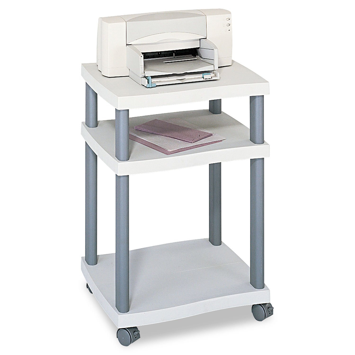 Safco 1860GR Wave Design 3-Tier Printer Stand - 20