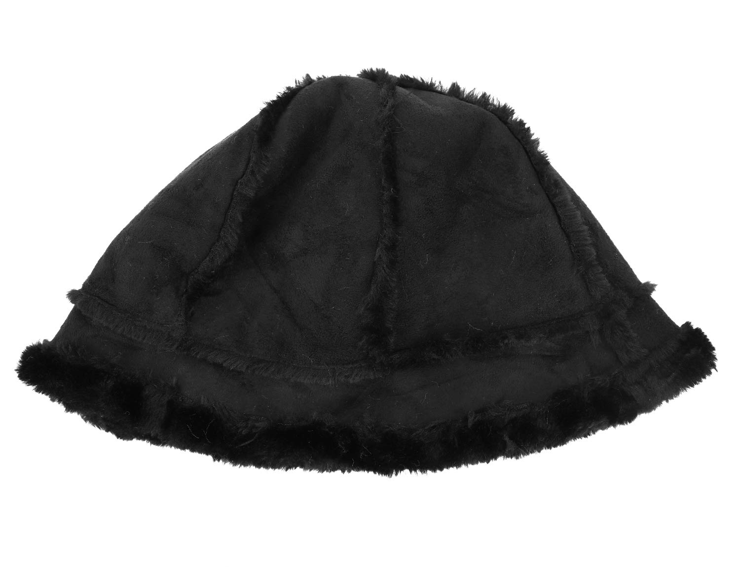 XGOPTS Women's Shearling Sheepskin Winter Bucket Hat - Warm Faux Fur Beanie for Cold Weather - Cozy Winter Hat for Outdoor Activities, Skiing, and Snowboarding