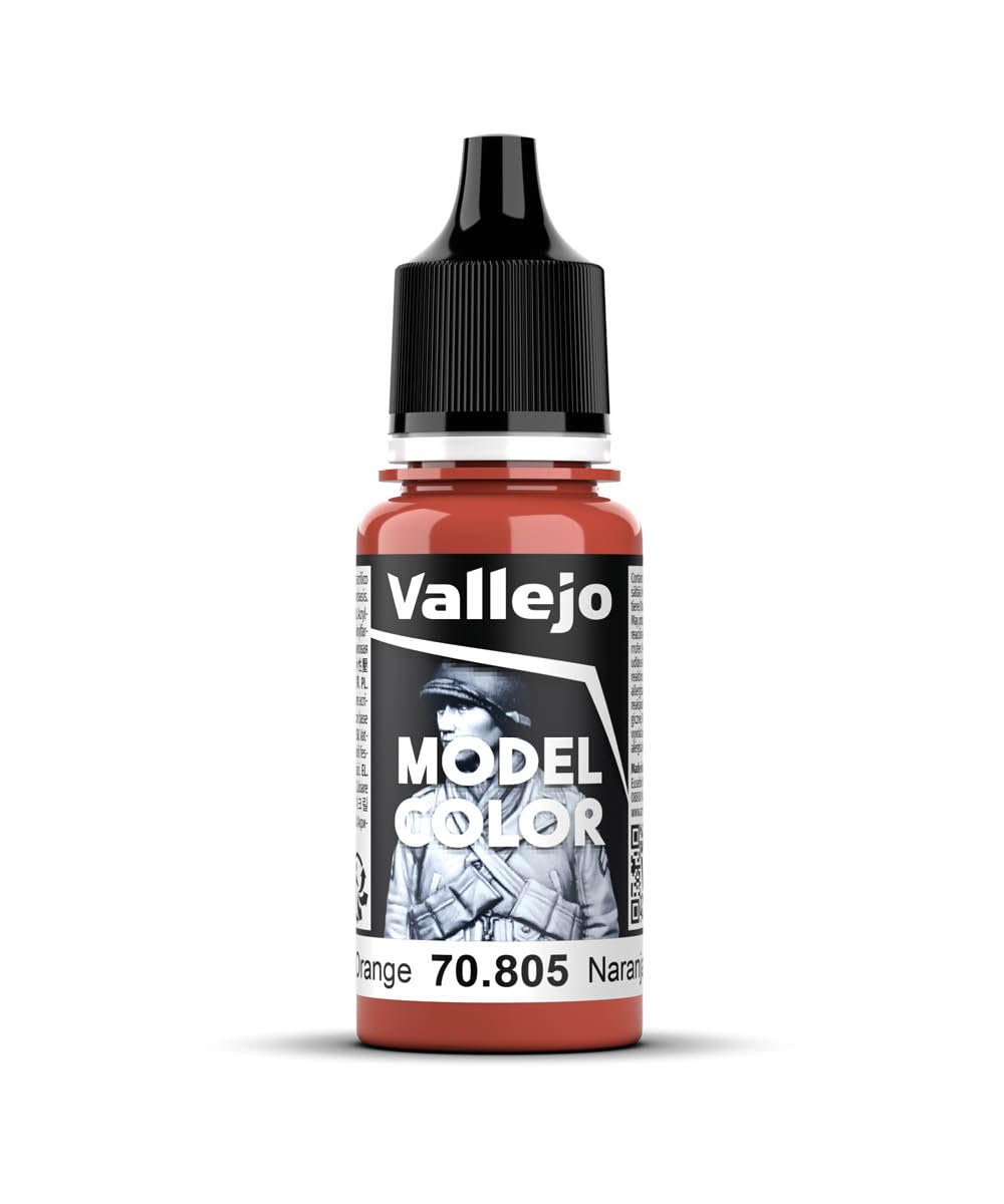 Vallejo German Orange Acrylic Paint - 17ml Bottle for Miniature Models, Warhammer, and Scale Modeling - Perfect for Hobbyists and Artists