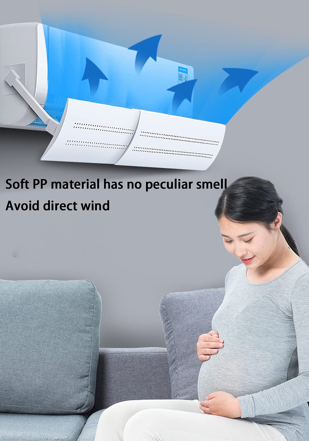 Air Conditioning Windshield Deflector - Home & Office AC Vent Cover to Avoid Direct Blowing - Perfect for Bedrooms, Desks & Workspaces