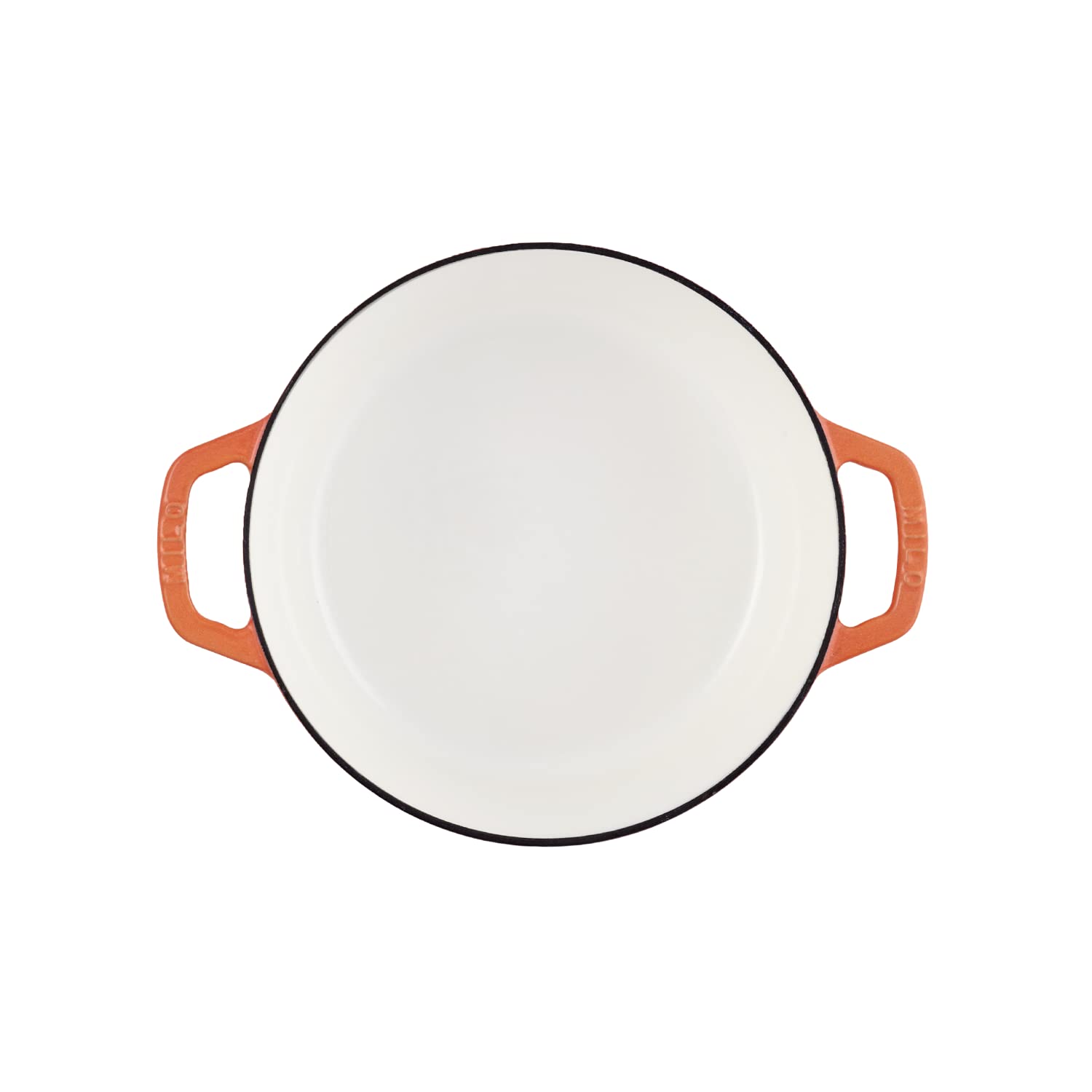 Premium 3.5-Quart Enameled Cast Iron Dutch Oven with Lid – Kana Milo Enamel Coated Casserole Pot | Oven & Dishwasher Safe | Fresh Terracotta with Gold Knob | Perfect for Soups, Stews, Braising & Baking