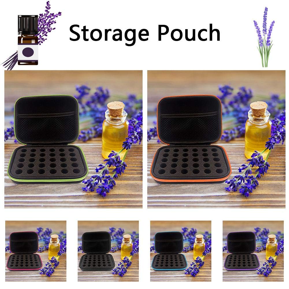 MyOnly Essential Oils Carrying Case - 30 Grid Organizer for 1-3ML Roller Bottles | Portable Essential Oil Storage for Home Use, Travel & Aromatherapy Presentations | Perfect for DIY Blends, Yoga Sessions & Spa Treatments