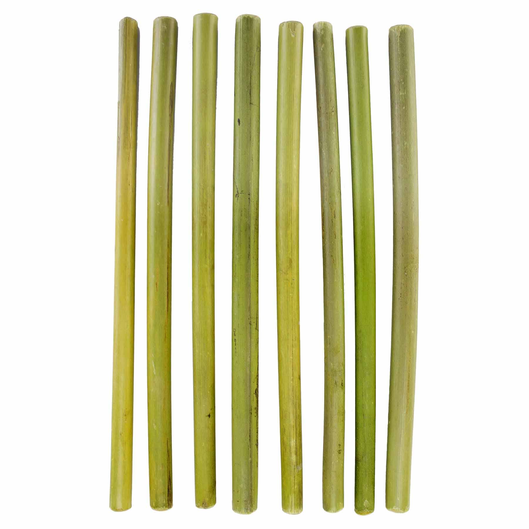 Eco-Friendly Reusable Bamboo Drinking Straws - 8 Pack Set for Smoothies, Cocktails & Iced Coffee - Sustainable & Biodegradable Alternative to Plastic Straws