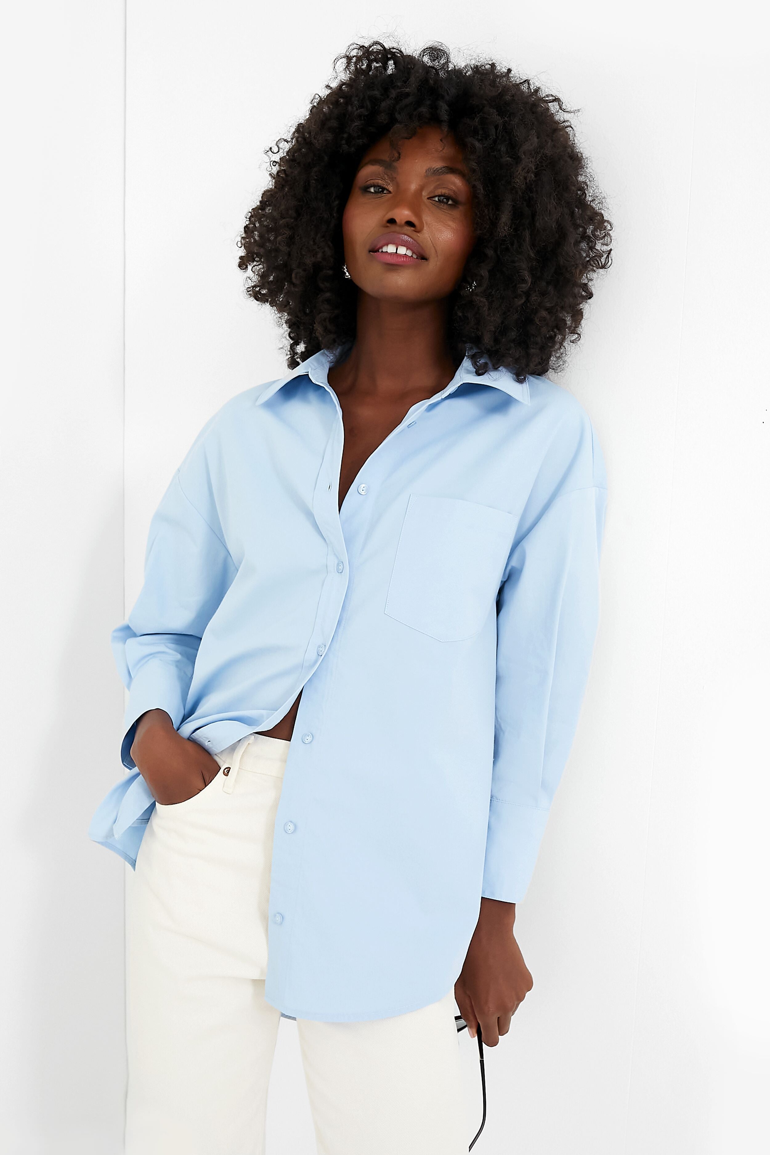 Premium Blue Mika Shirt for Men - Soft Cotton Casual Button Down Shirt - Perfect for Office, Date Night & Weekend Wear