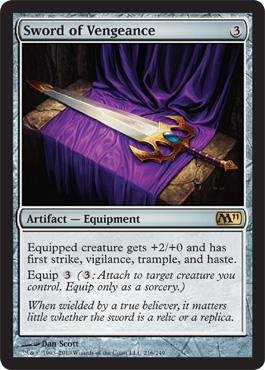 Magic: the Gathering - Sword of Vengeance Foil Card (Magic 2011 Edition) - Premium Collectible Trading Card Game Accessory for Deck Building and Competitive Play