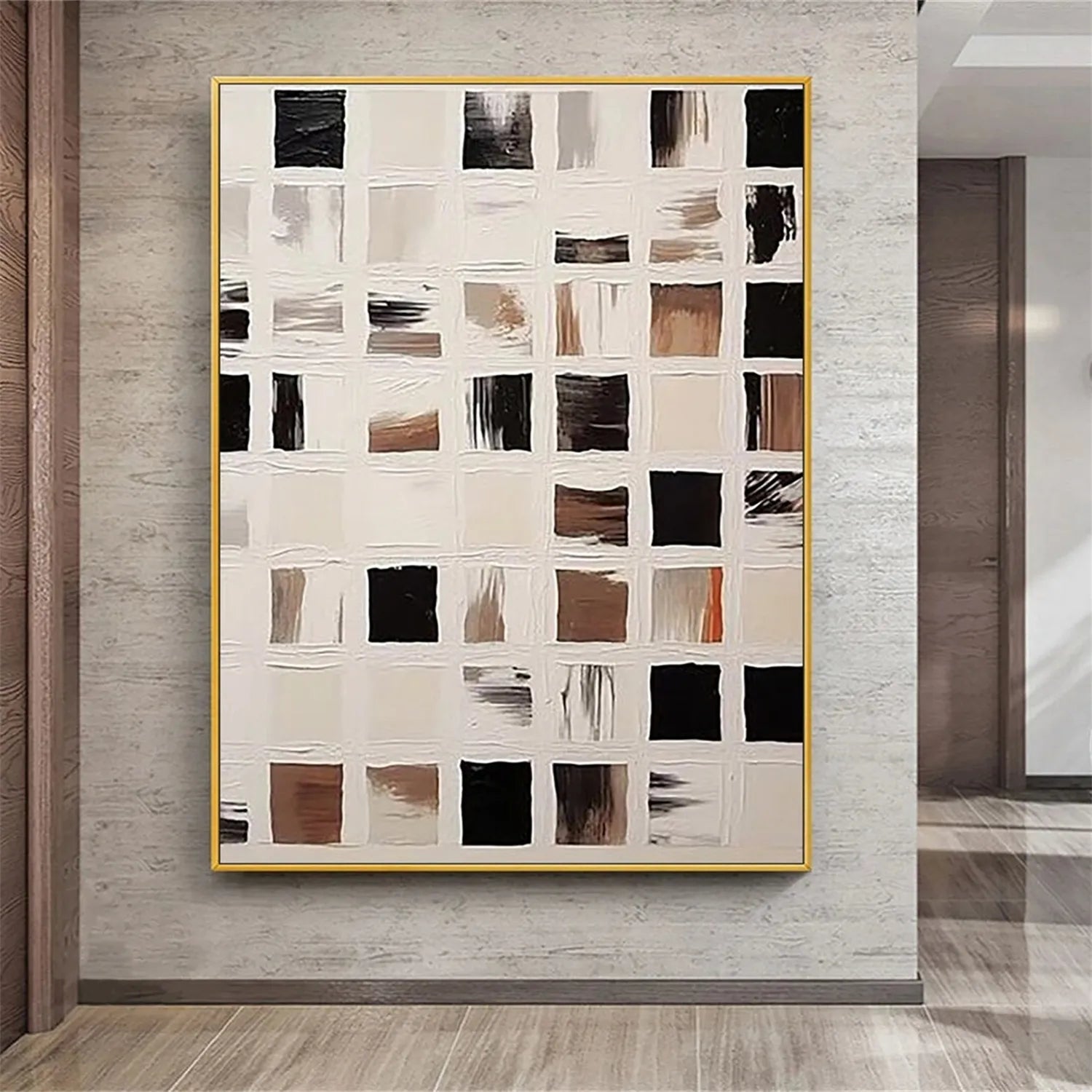 Abstract Tranquility Art Painting #WS143 - Modern Wall Decor for Living Room, Bedroom & Office - Handmade Canvas Artwork for Home & Office Decor