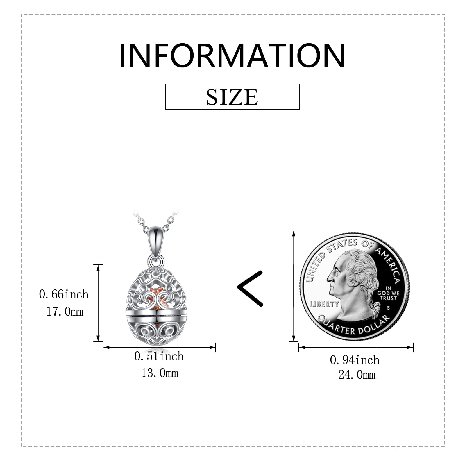 Sterling Silver Fox Necklace with Easter Egg Pendant - Cute Animal Jewelry Gift for Women & Girls - Perfect for Birthday, Graduation, and Easter Celebrations - Elegant Everyday Wear & Special Occasion Accessory