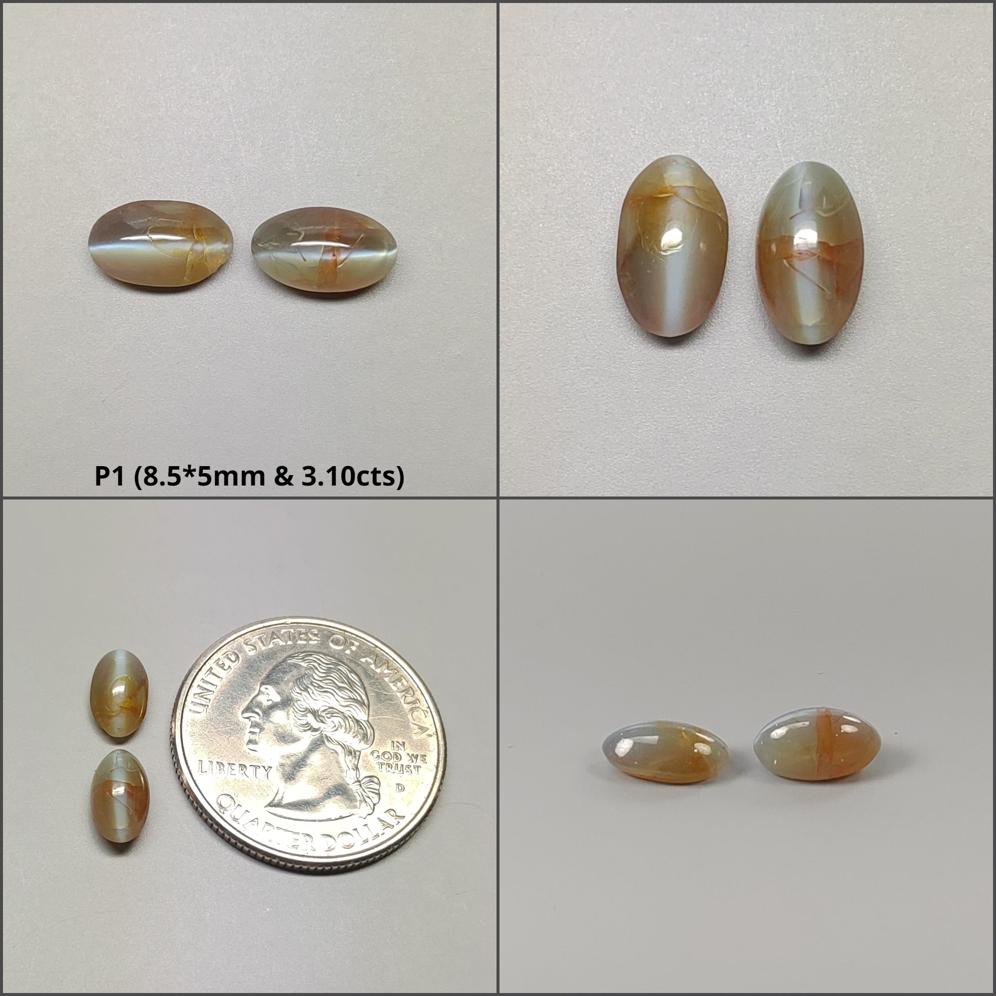 Natural Untreated Chrysoberyl Cat's Eye Gemstone Cabochon - Oval & Round Shapes for Jewelry Making, Healing Crystals & Collectors | High Quality Unheated Cat's Eye Stones for Rings, Pendants & Spiritual Use